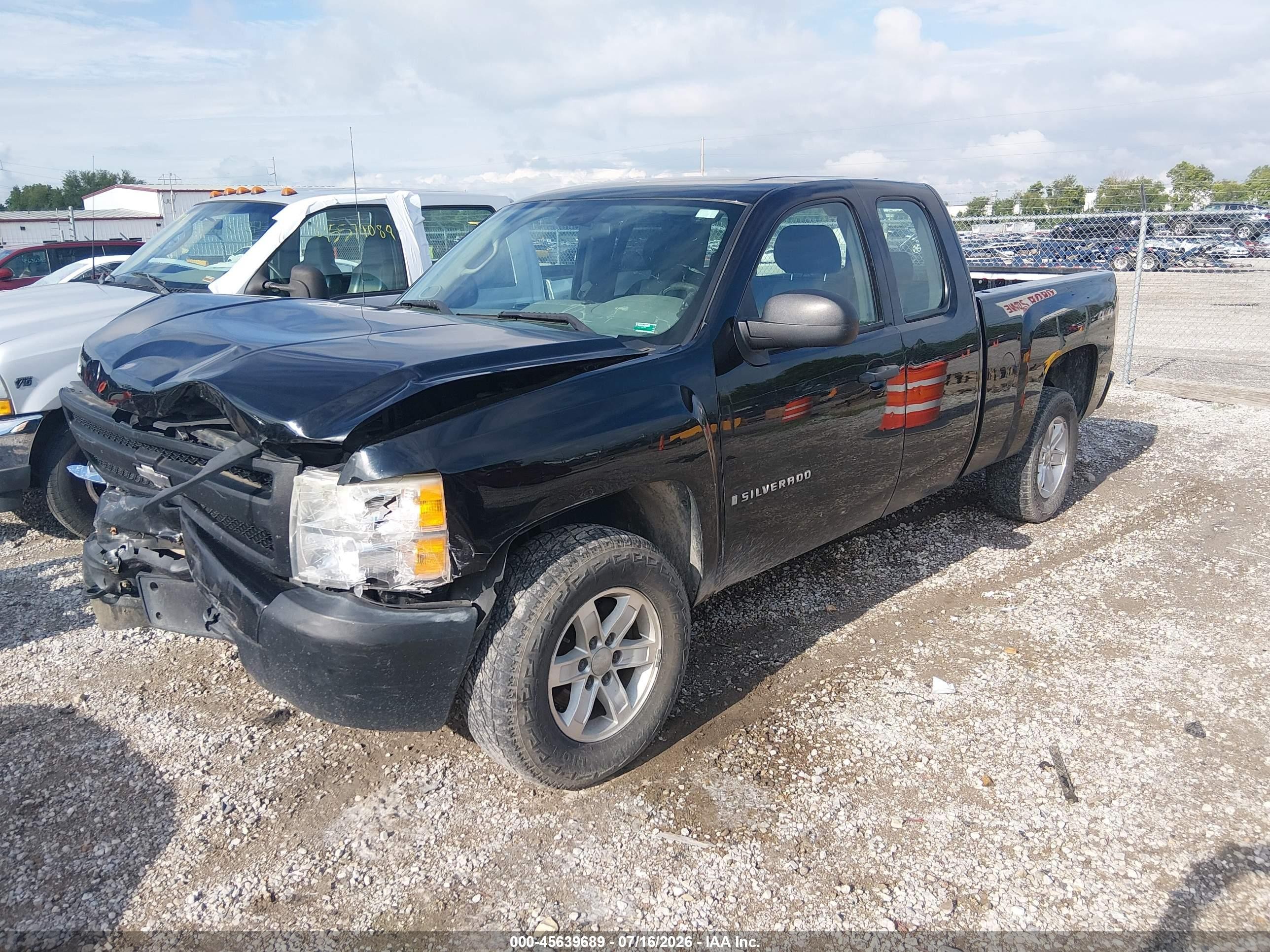 2008 Chevrolet Silverado 1500 Work Truck Black vin: 1GCEK19C28Z188708