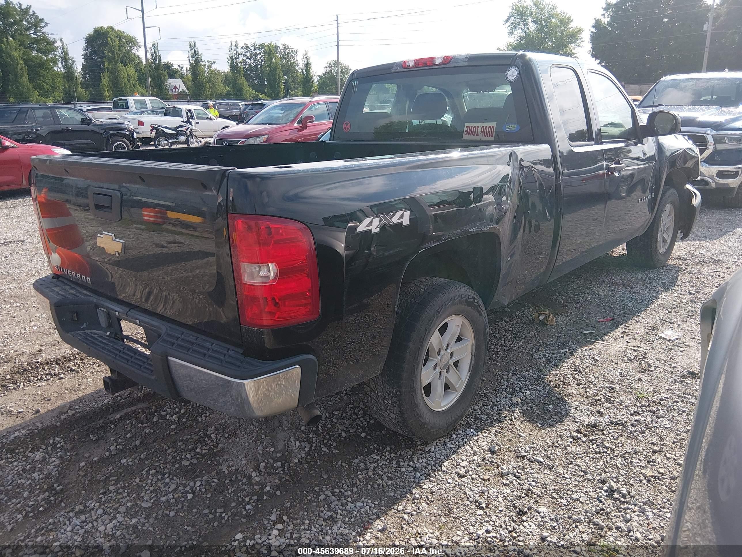 2008 Chevrolet Silverado 1500 Work Truck Black vin: 1GCEK19C28Z188708
