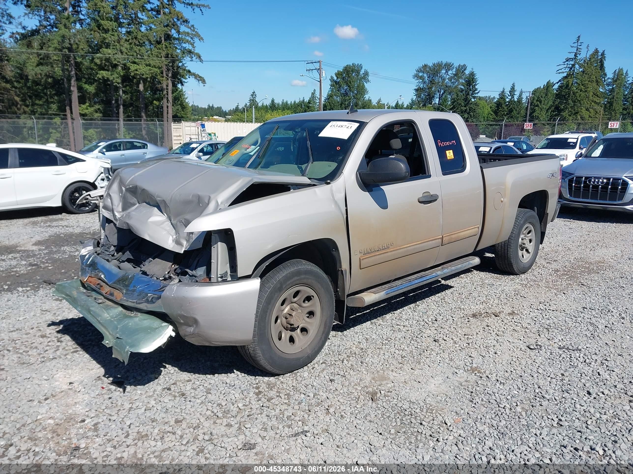 2009 Chevrolet Silverado 1500 Ls/work Truck Серый vin: 1GCEK19C29Z249637