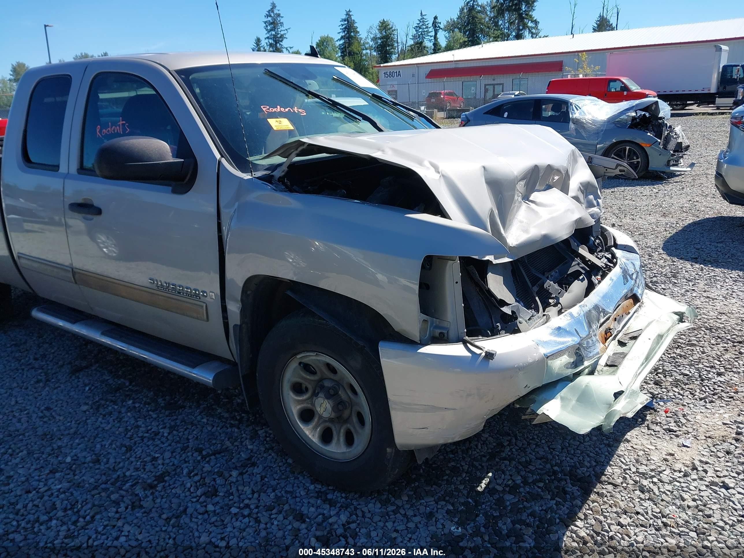 2009 Chevrolet Silverado 1500 Ls/work Truck Серый vin: 1GCEK19C29Z249637