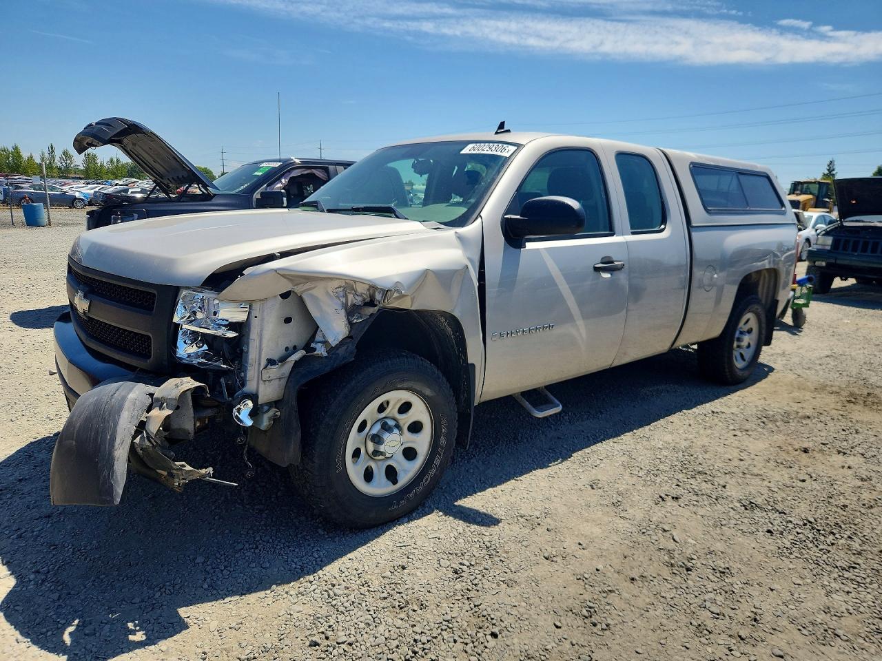 2007 Chevrolet Silverado K1500 Silver vin: 1GCEK19C37Z620253