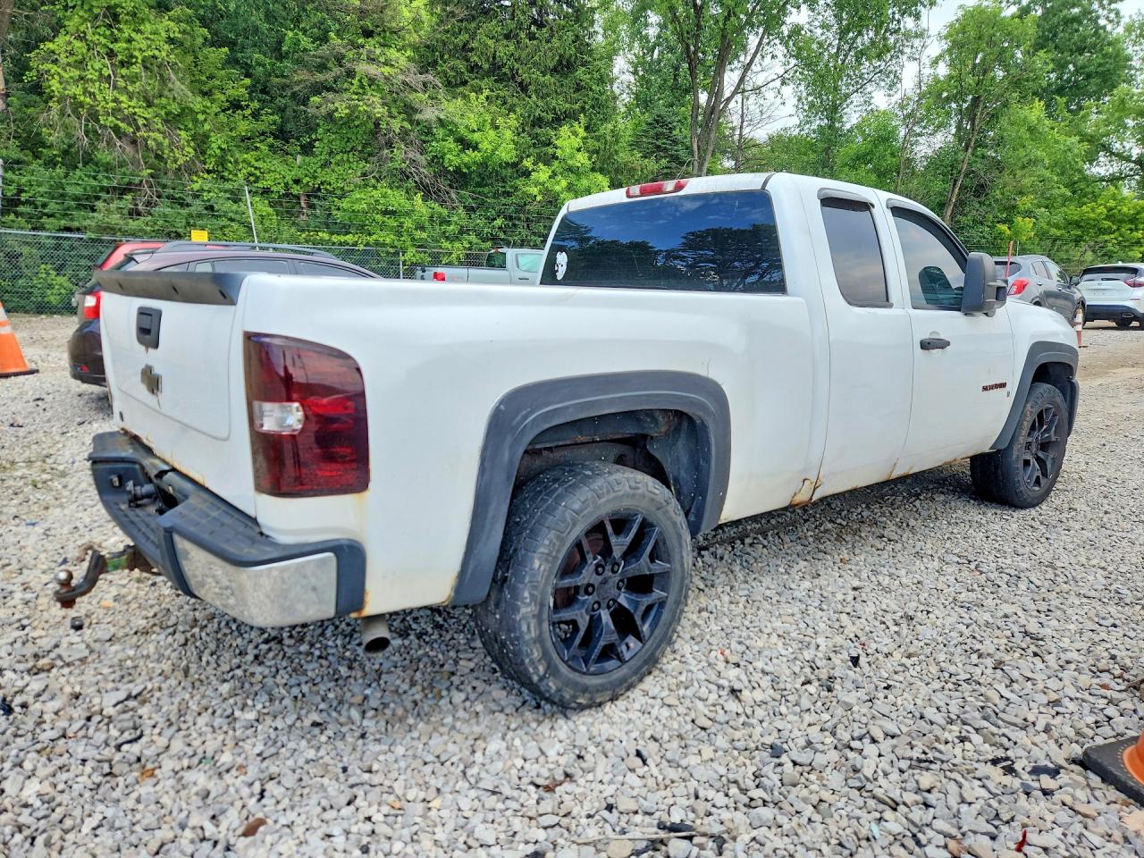 2008 Chevrolet Silverado K1500 White vin: 1GCEK19C48Z297946