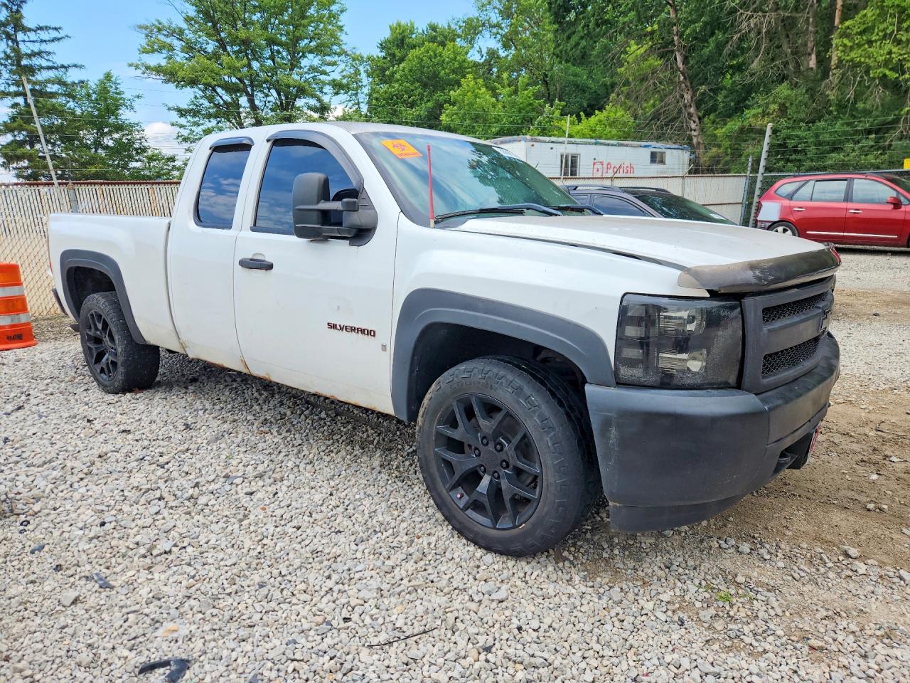 2008 Chevrolet Silverado K1500 White vin: 1GCEK19C48Z297946