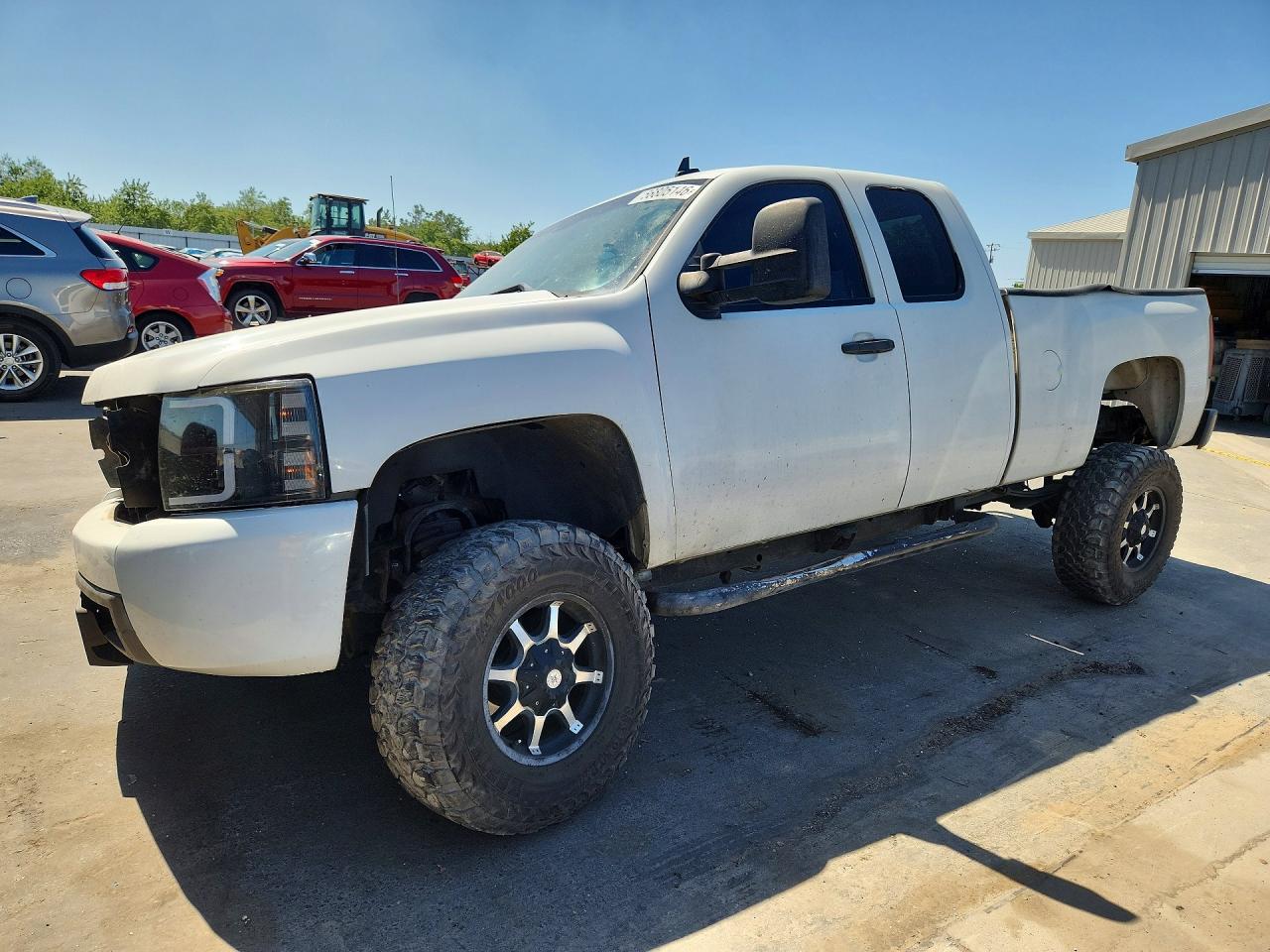 2007 Chevrolet Silverado K1500 White vin: 1GCEK19C67Z621011