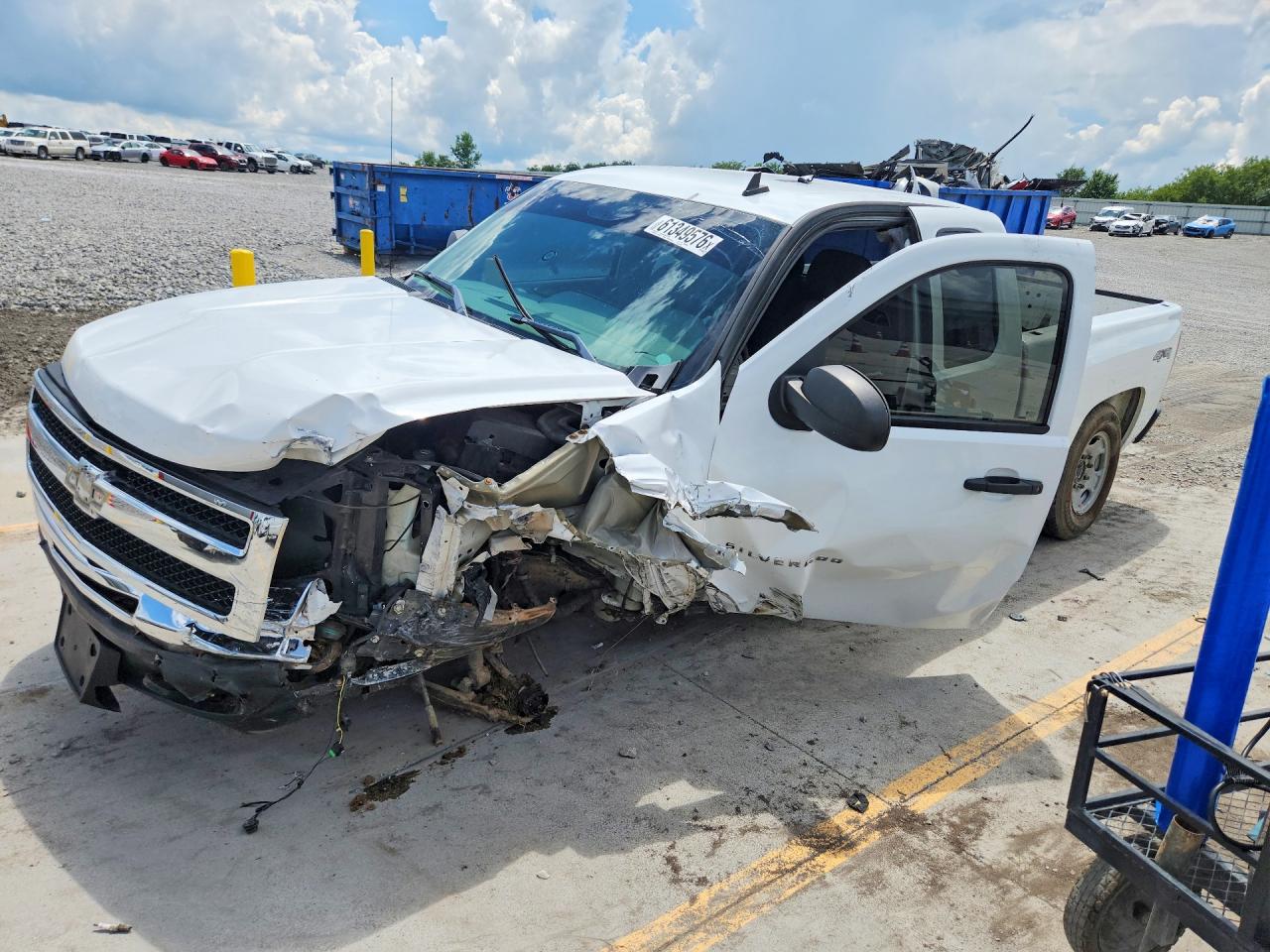 2009 Chevrolet Silverado K1500 White vin: 1GCEK19C69Z152599