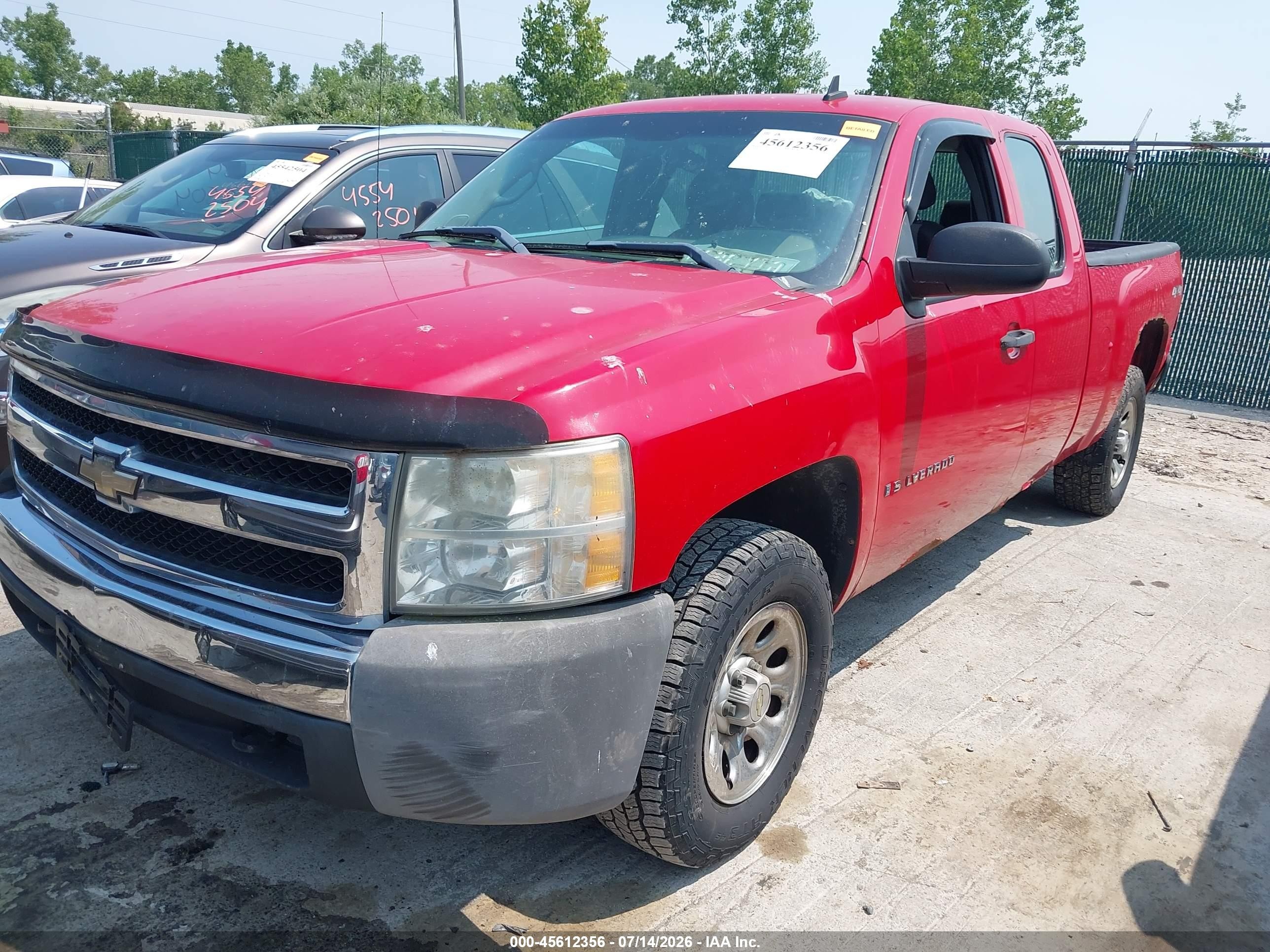 2008 Chevrolet Silverado 1500 Work Truck Red vin: 1GCEK19CX8Z272968