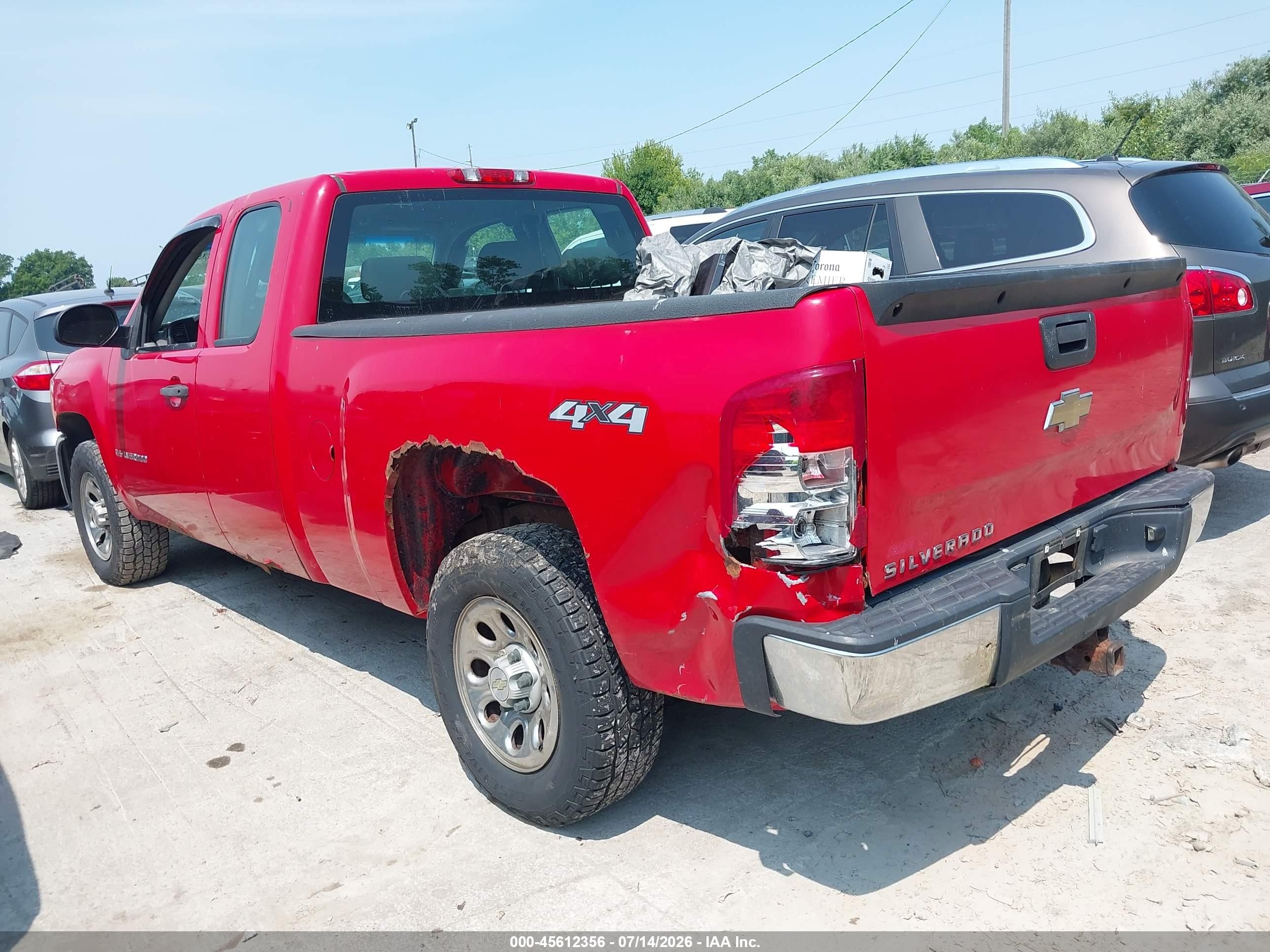 2008 Chevrolet Silverado 1500 Work Truck Red vin: 1GCEK19CX8Z272968