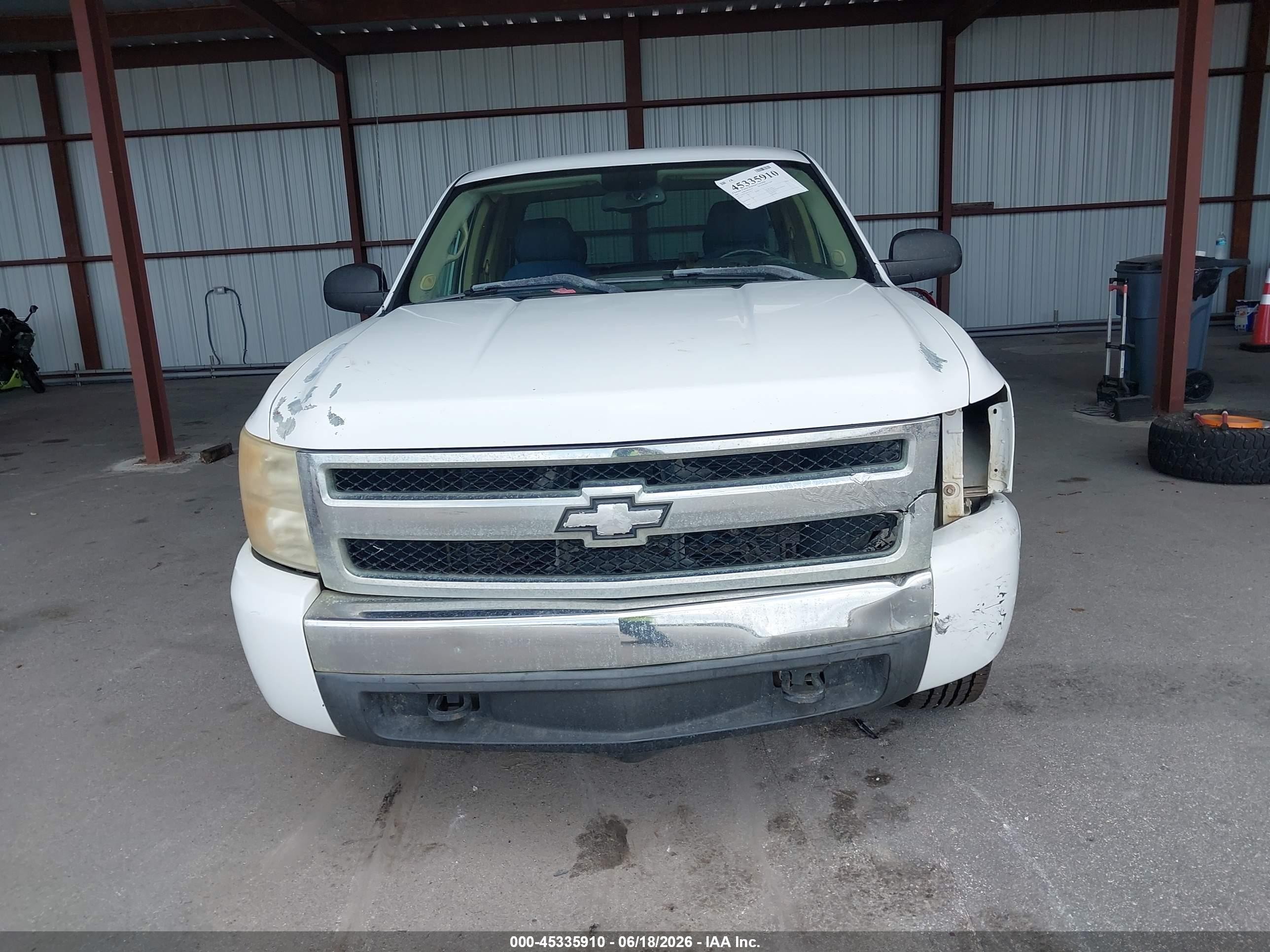 2007 Chevrolet Silverado 1500 Lt1 Белый vin: 1GCEK19J07Z519279