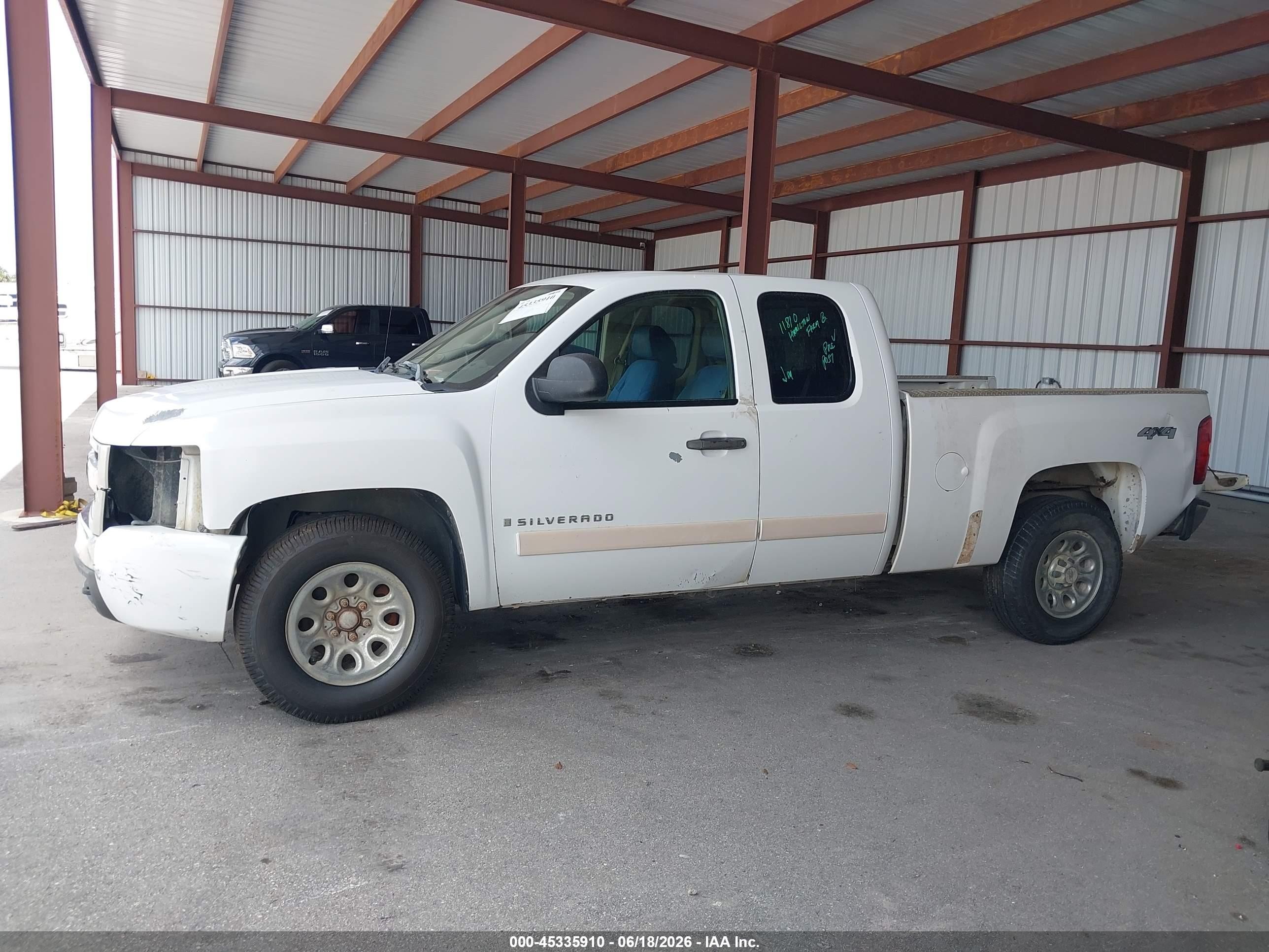 2007 Chevrolet Silverado 1500 Lt1 Белый vin: 1GCEK19J07Z519279