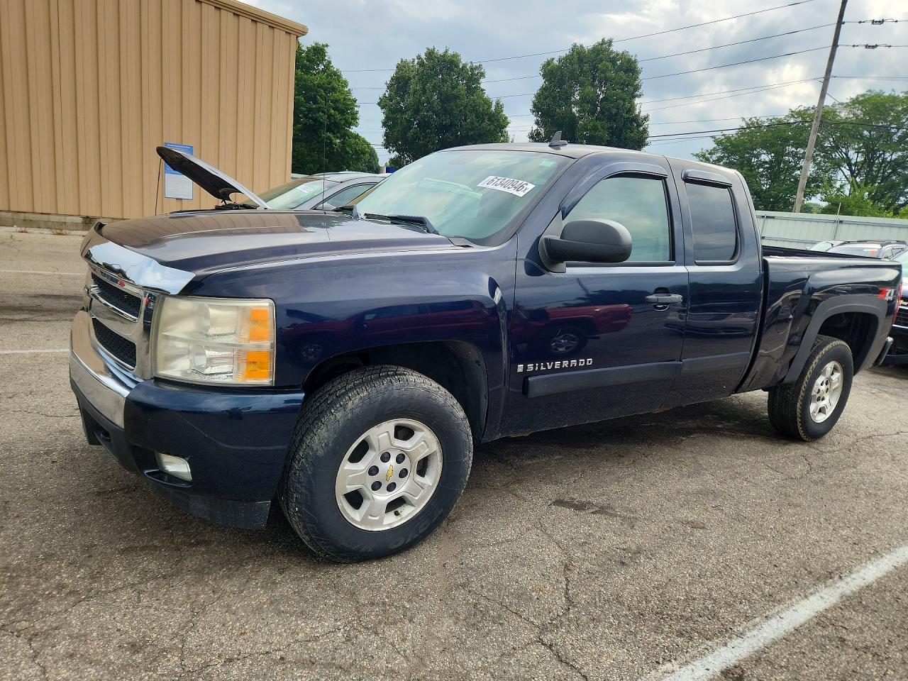 2007 Chevrolet Silverado K1500 Blue vin: 1GCEK19J07Z633668