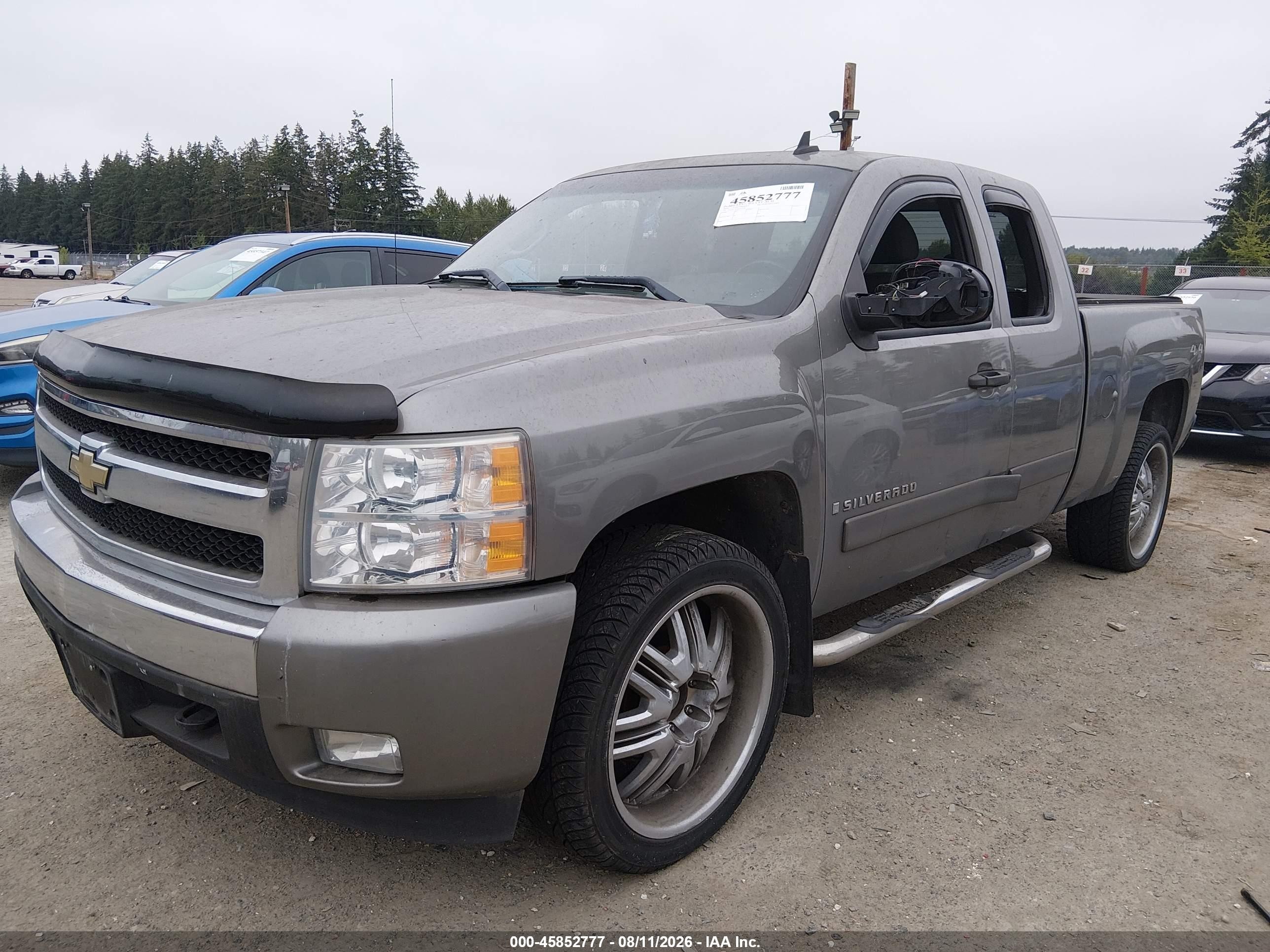 2008 Chevrolet Silverado 1500 Lt2 Gray vin: 1GCEK19J18Z131558