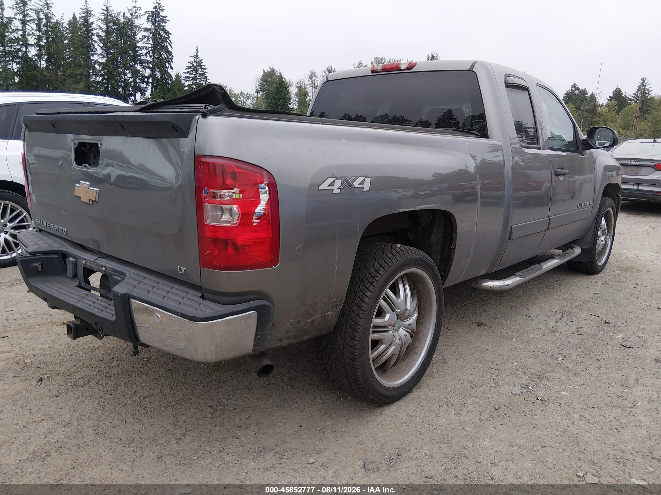 2008 Chevrolet Silverado 1500 Lt2 Gray vin: 1GCEK19J18Z131558