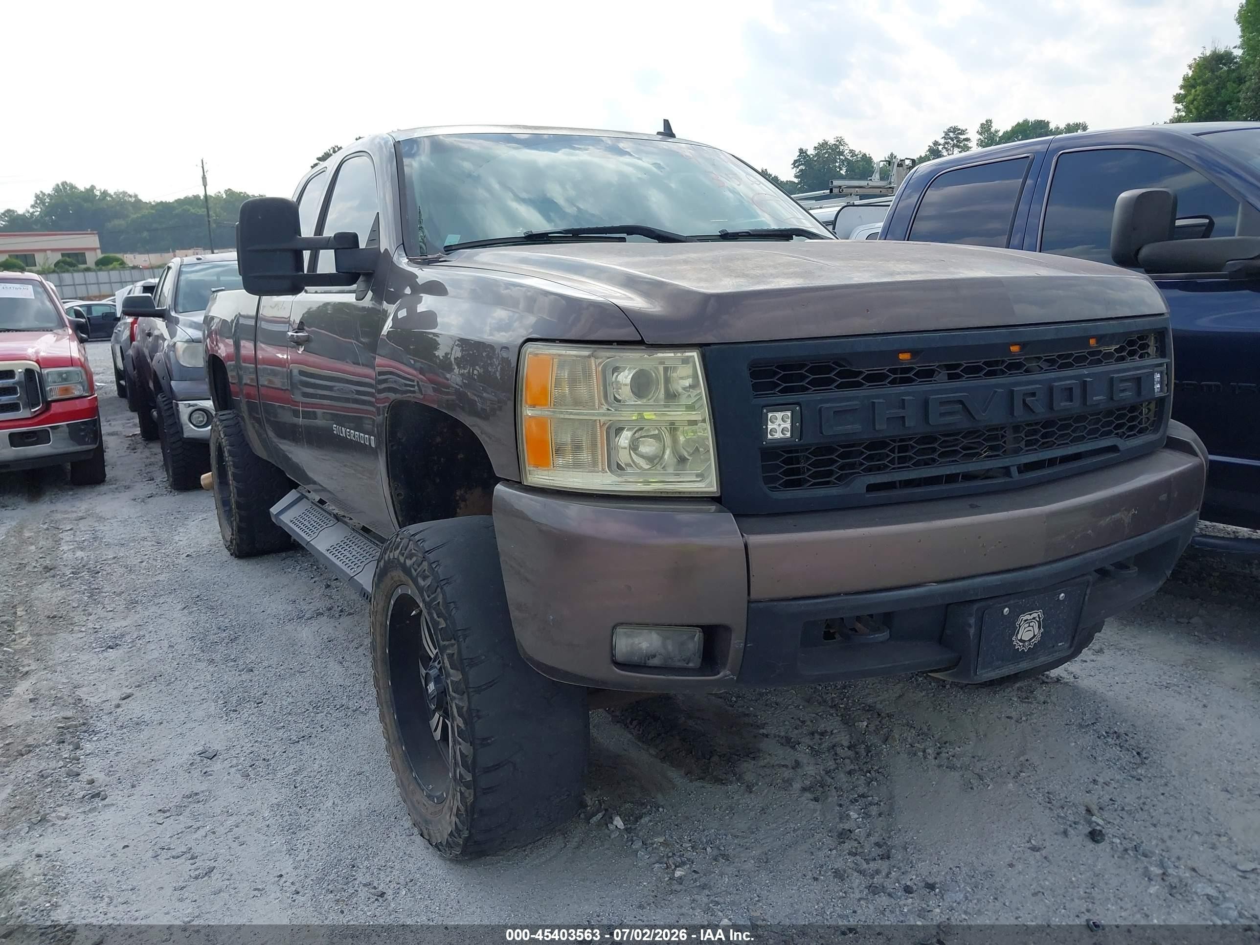 2007 Chevrolet Silverado 1500 Ltz Brown vin: 1GCEK19J27Z517260