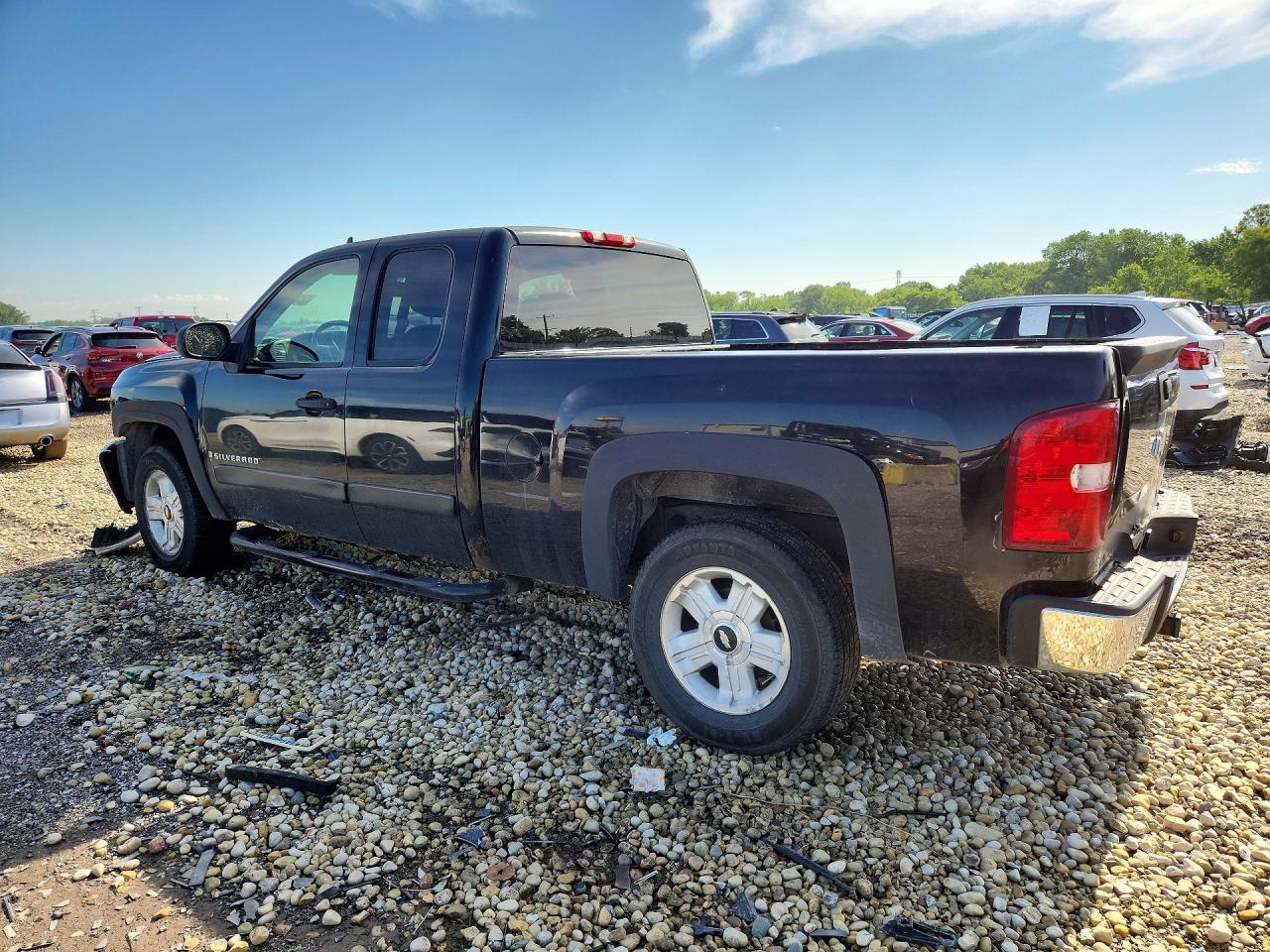 2007 Chevrolet Silverado K1500 Black vin: 1GCEK19J37Z510379
