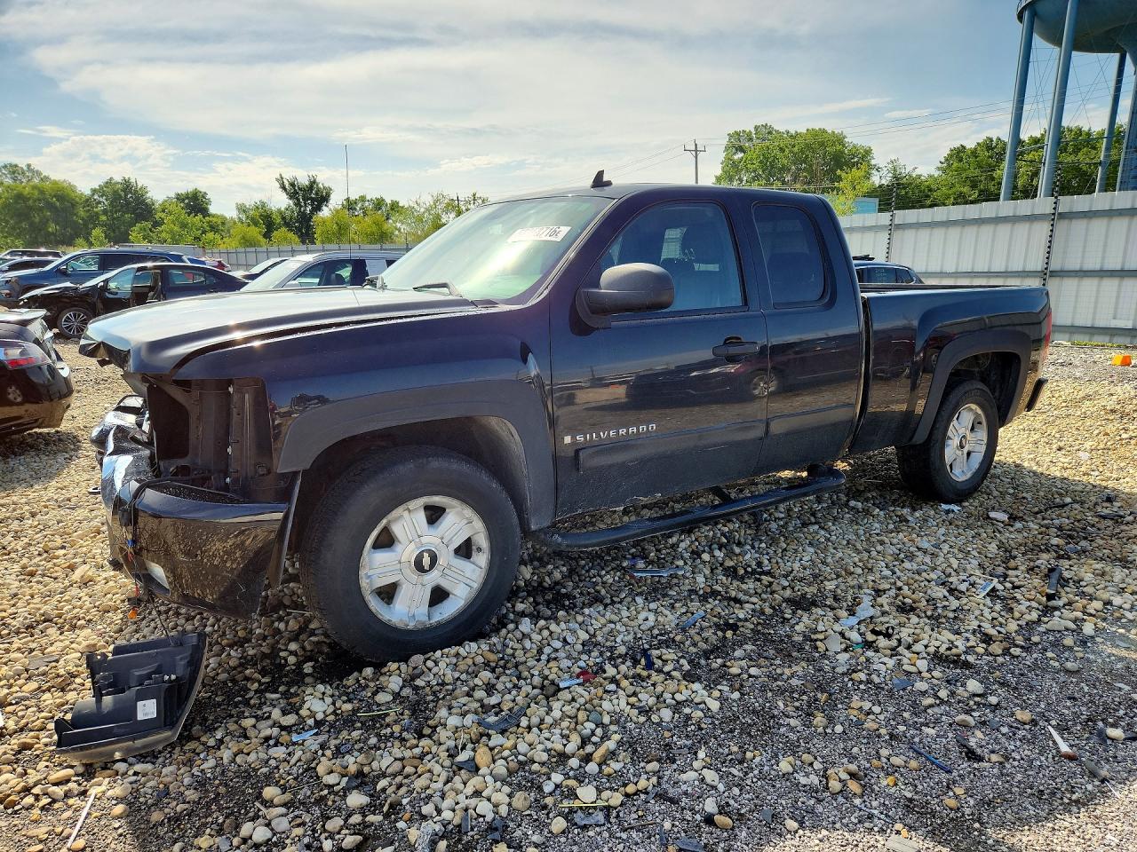 2007 Chevrolet Silverado K1500 Black vin: 1GCEK19J37Z510379