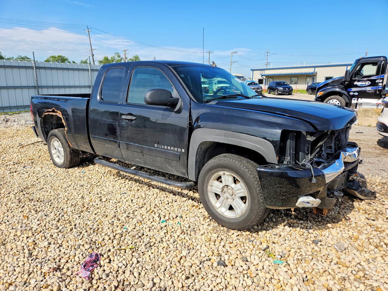 2007 Chevrolet Silverado K1500 Black vin: 1GCEK19J37Z510379