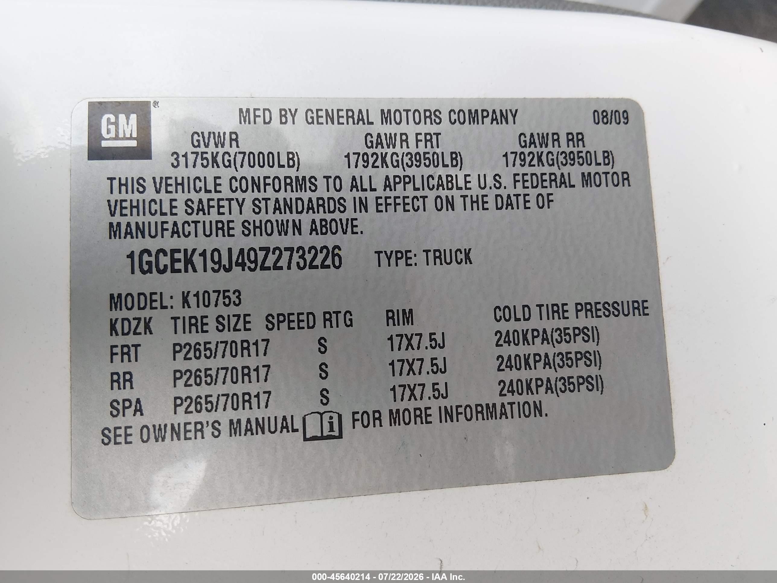 2009 Chevrolet Silverado 1500 Work Truck Белый vin: 1GCEK19J49Z273226