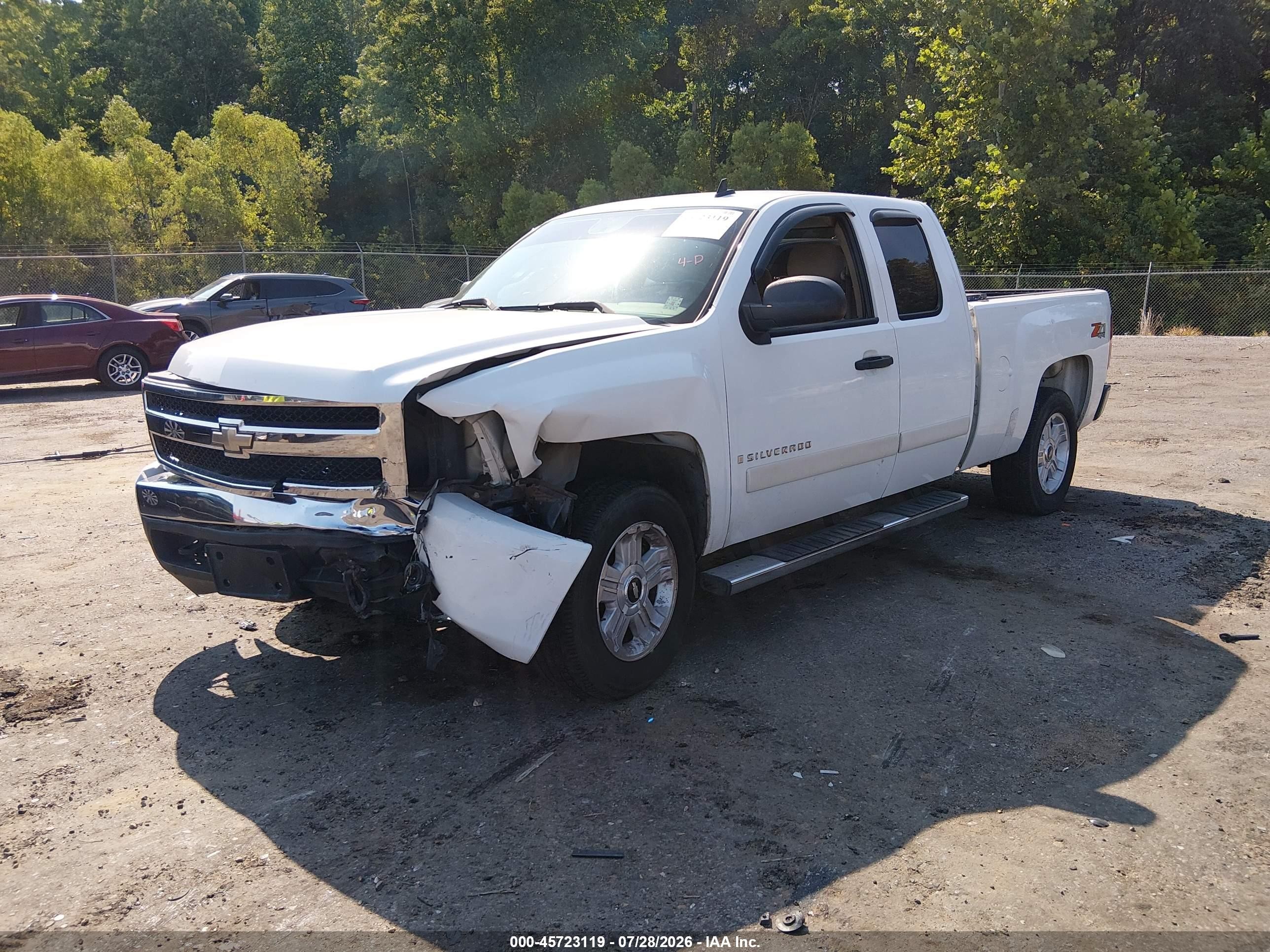 2007 Chevrolet Silverado 1500 Lt1 Белый vin: 1GCEK19J67Z546843