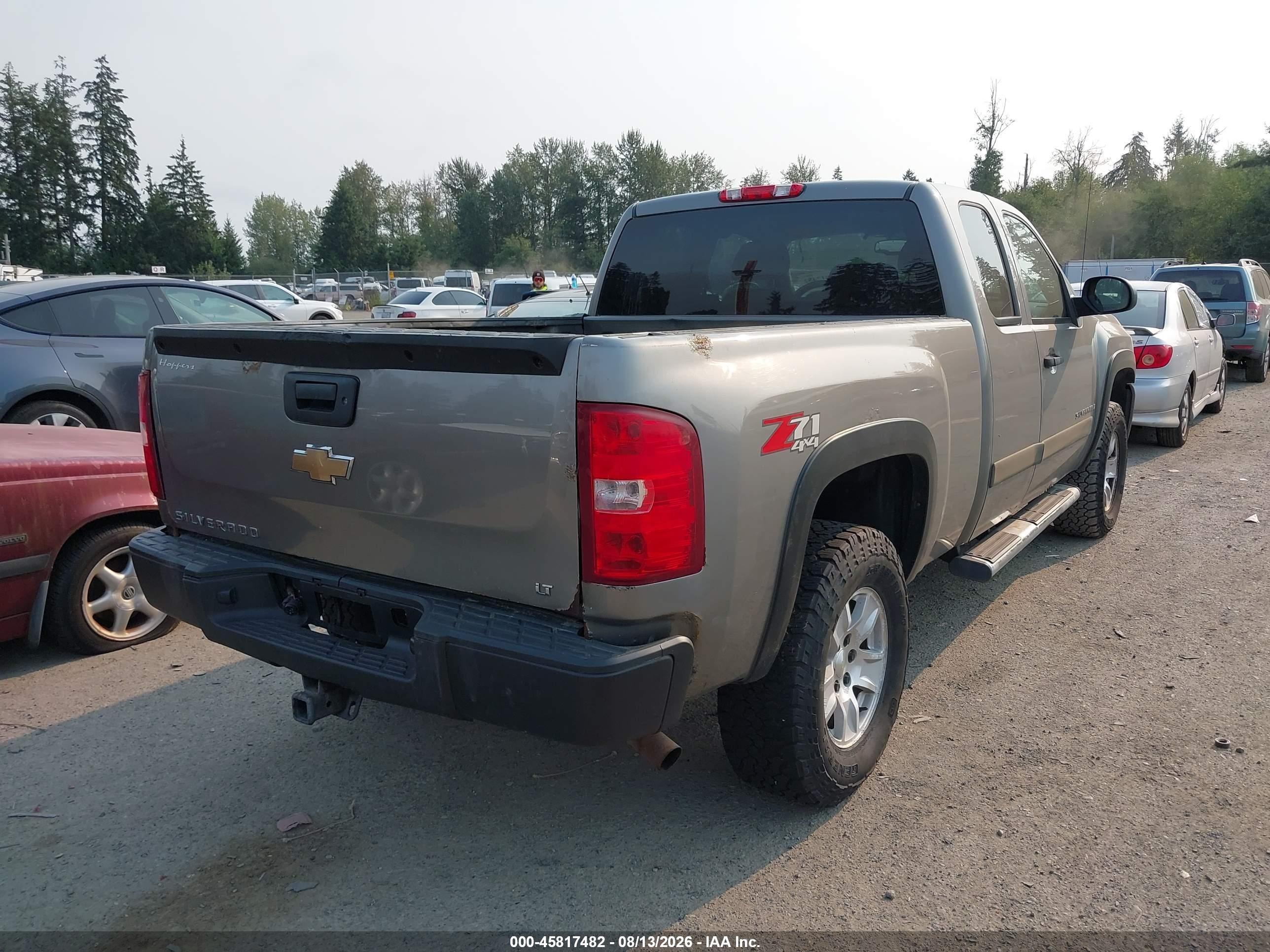 2008 Chevrolet Silverado 1500 Lt1 Серый vin: 1GCEK19J68Z101620