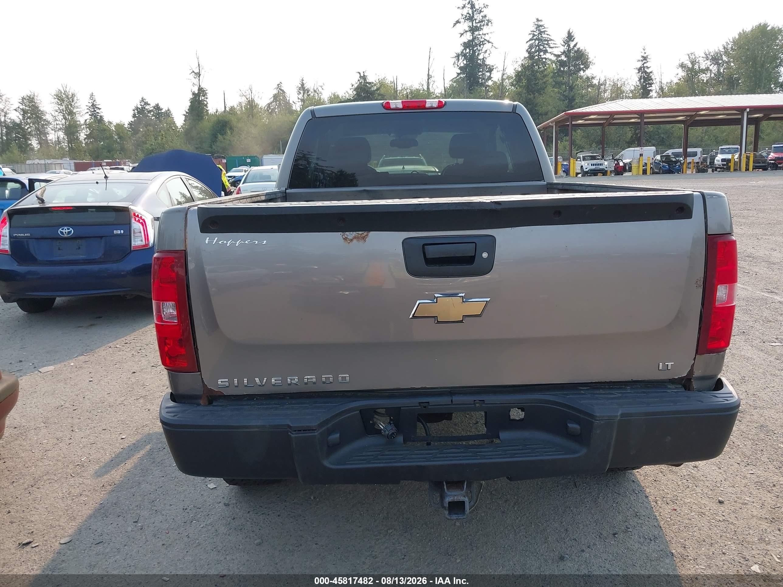 2008 Chevrolet Silverado 1500 Lt1 Серый vin: 1GCEK19J68Z101620