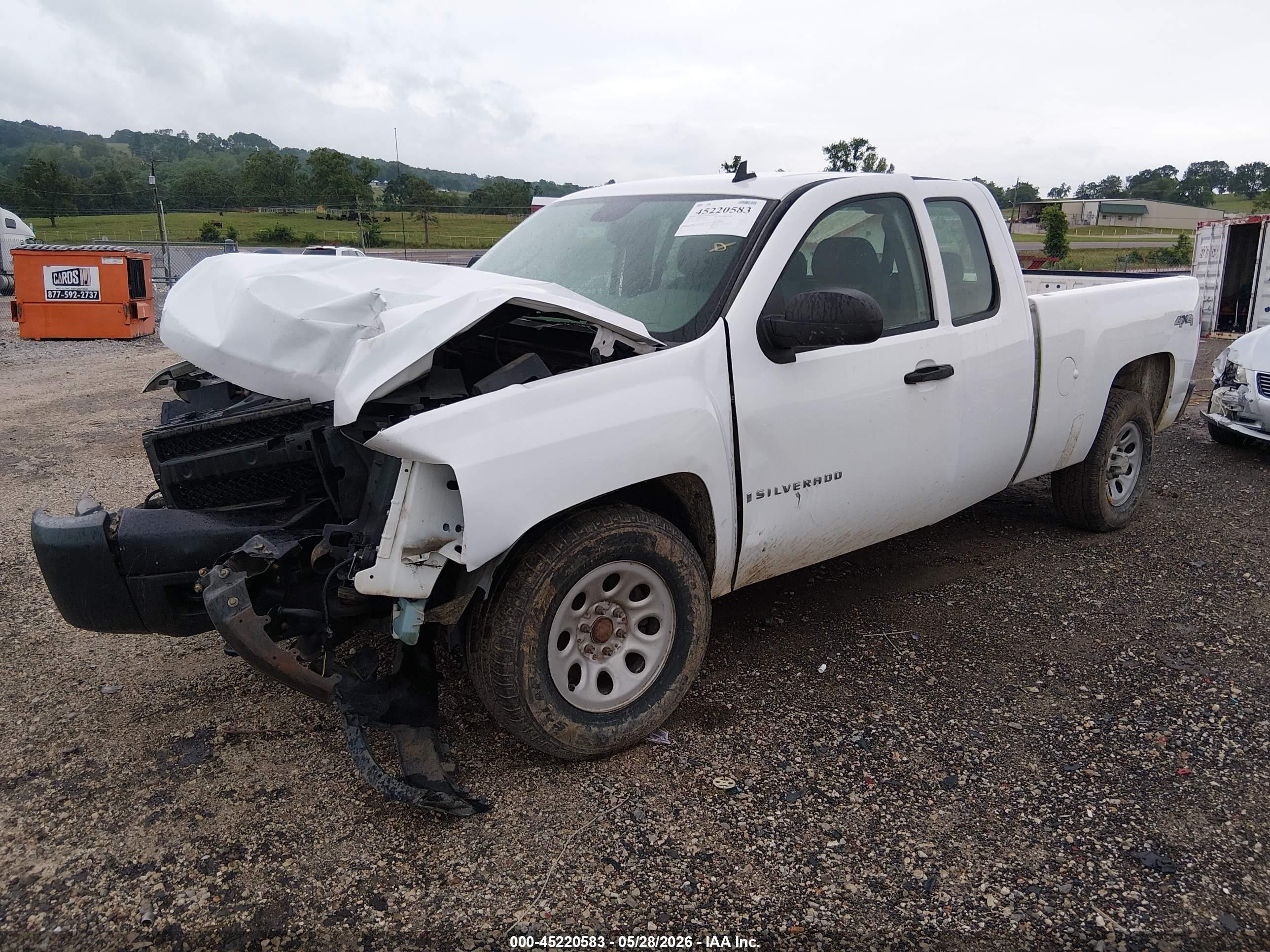 2008 Chevrolet Silverado 1500 Work Truck Белый vin: 1GCEK19J88Z109783