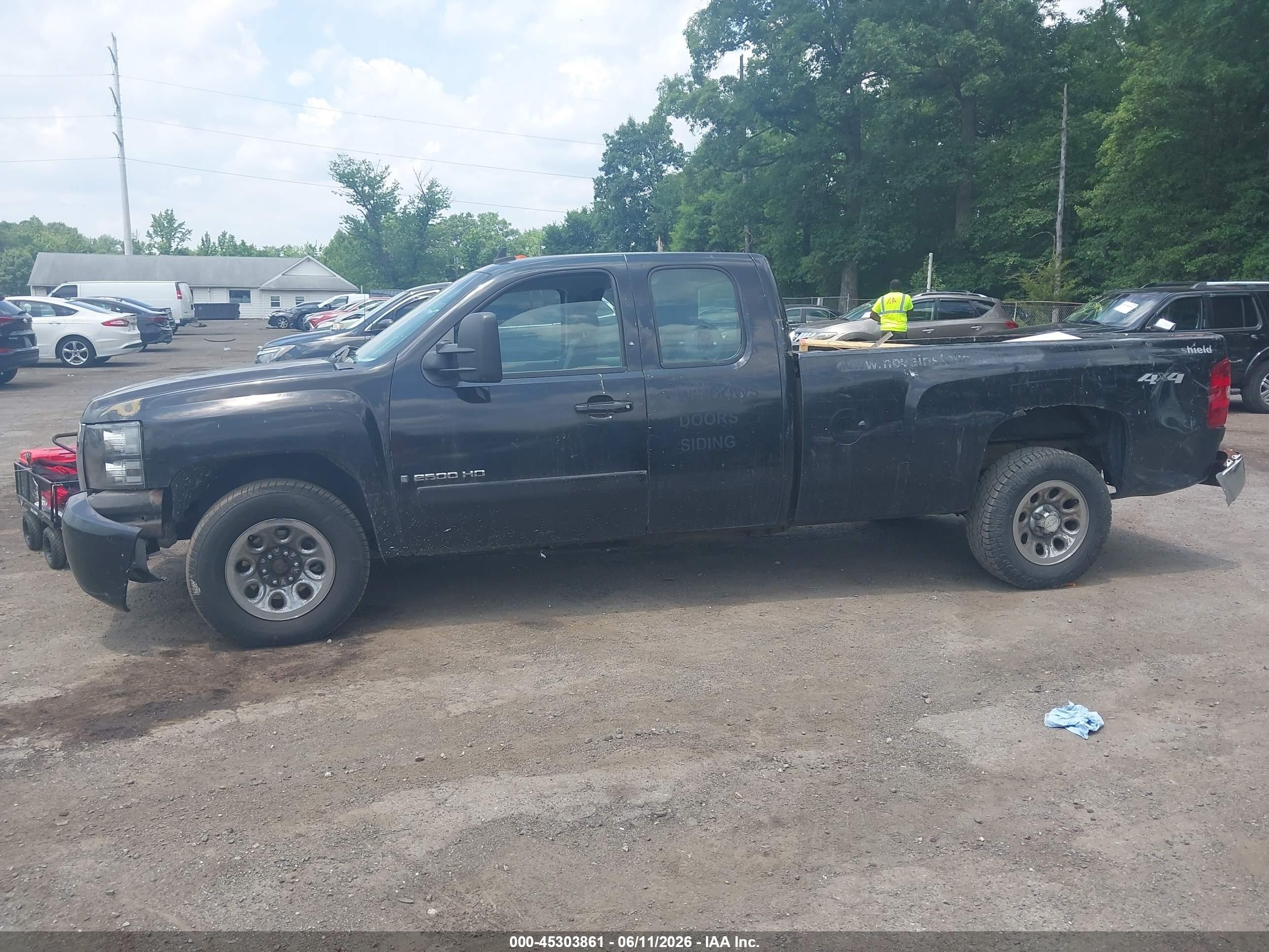 2008 Chevrolet Silverado 1500 Work Truck Black vin: 1GCEK19J98E160362