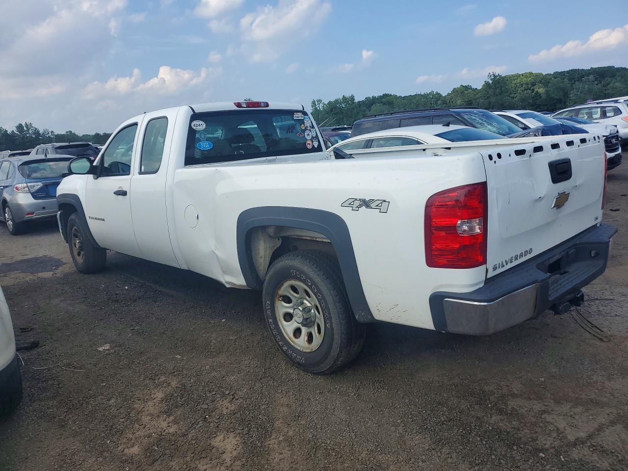 2009 Chevrolet Silverado K1500 Белый vin: 1GCEK19J99E125841