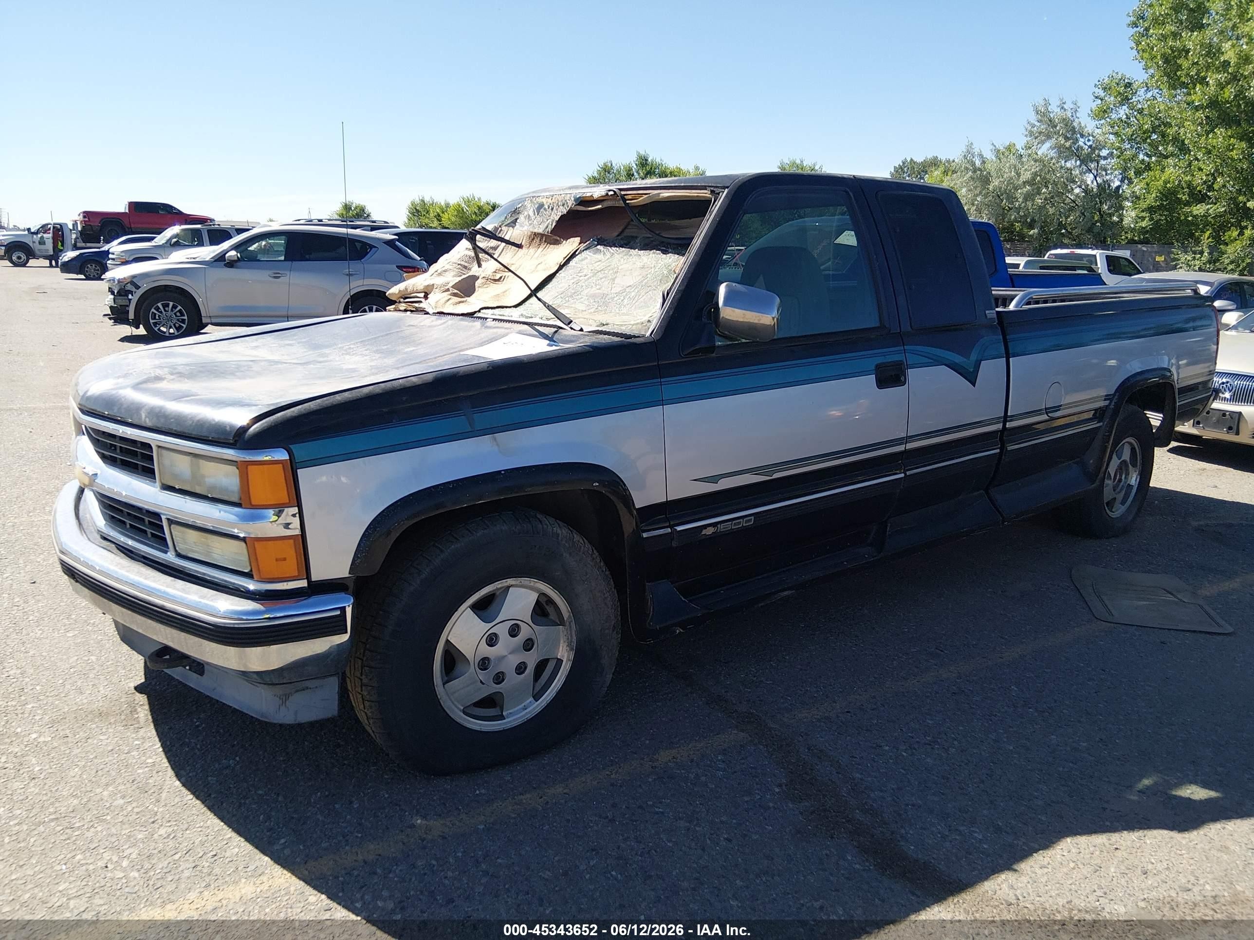1994 Chevrolet Gmt-400 K1500 Black vin: 1GCEK19K2RE239074