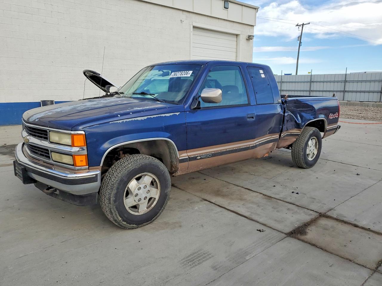 1994 Chevrolet Gmt-400 K1500 Blue vin: 1GCEK19K2RE305798