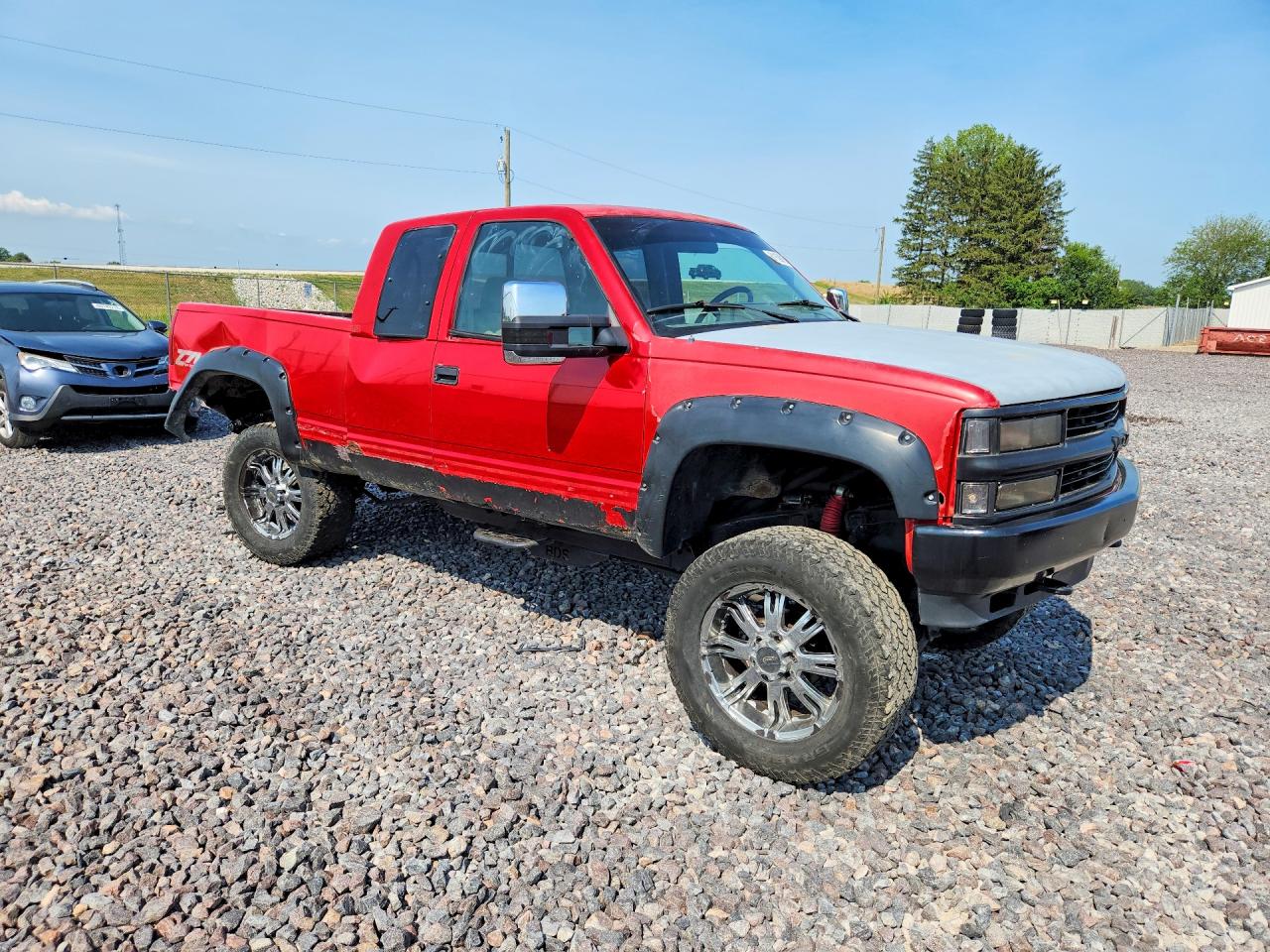 1994 Chevrolet Gmt-400 K1500 Red vin: 1GCEK19K4RE201152
