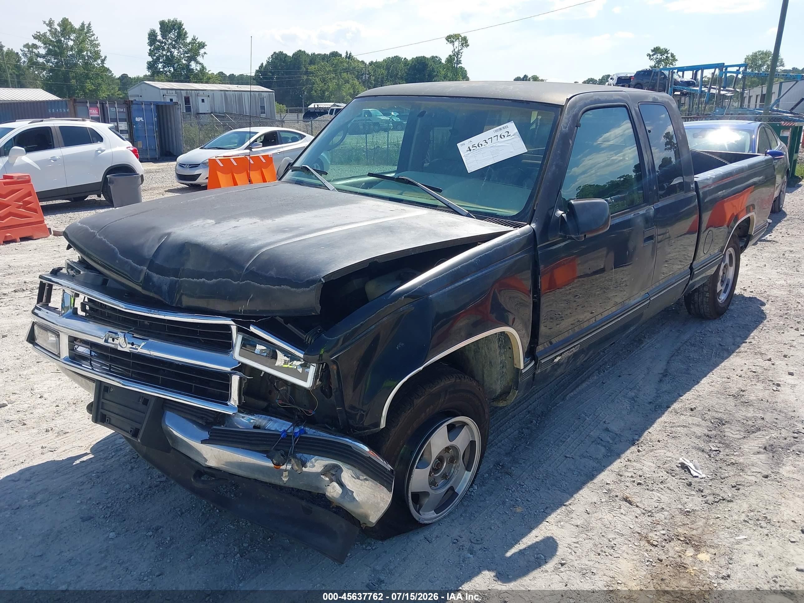 1995 Chevrolet Gmt-400 K1500 Black vin: 1GCEK19K5SE210755