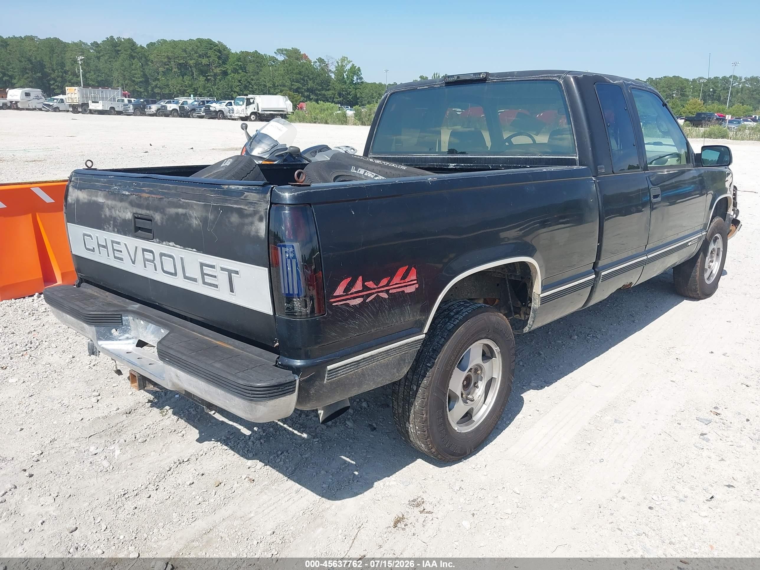 1995 Chevrolet Gmt-400 K1500 Black vin: 1GCEK19K5SE210755