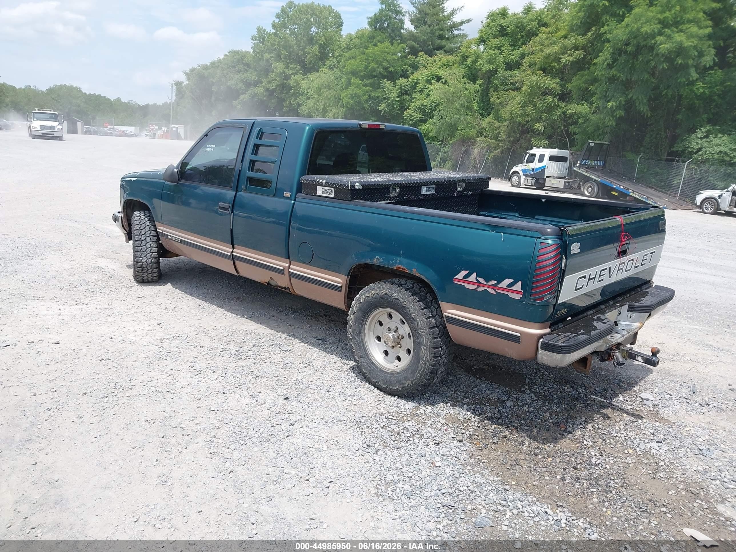 1995 Chevrolet Gmt-400 K1500 Green vin: 1GCEK19K6SE124404
