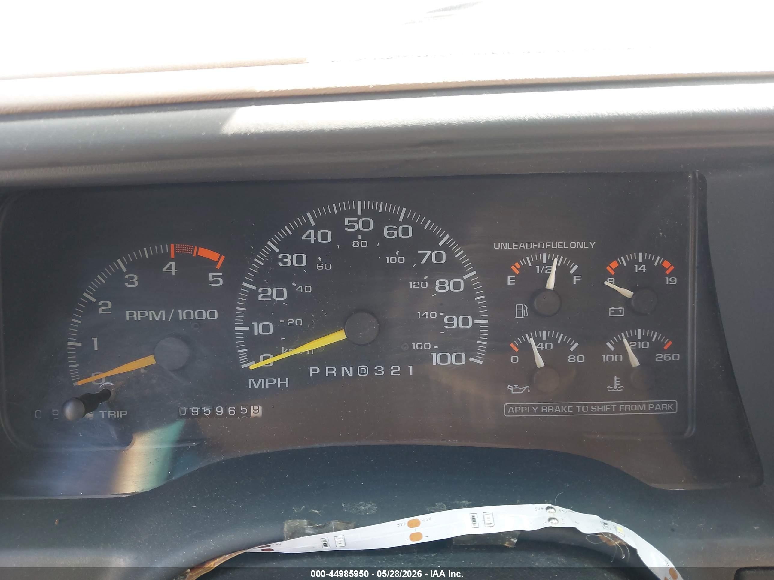 1995 Chevrolet Gmt-400 K1500 Green vin: 1GCEK19K6SE124404