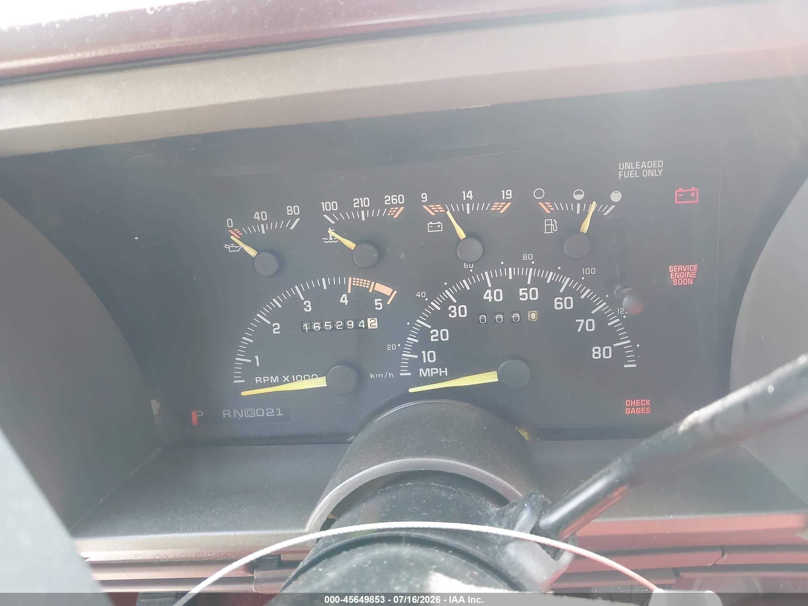1994 Chevrolet Gmt-400 K1500 Maroon vin: 1GCEK19K9RE278969
