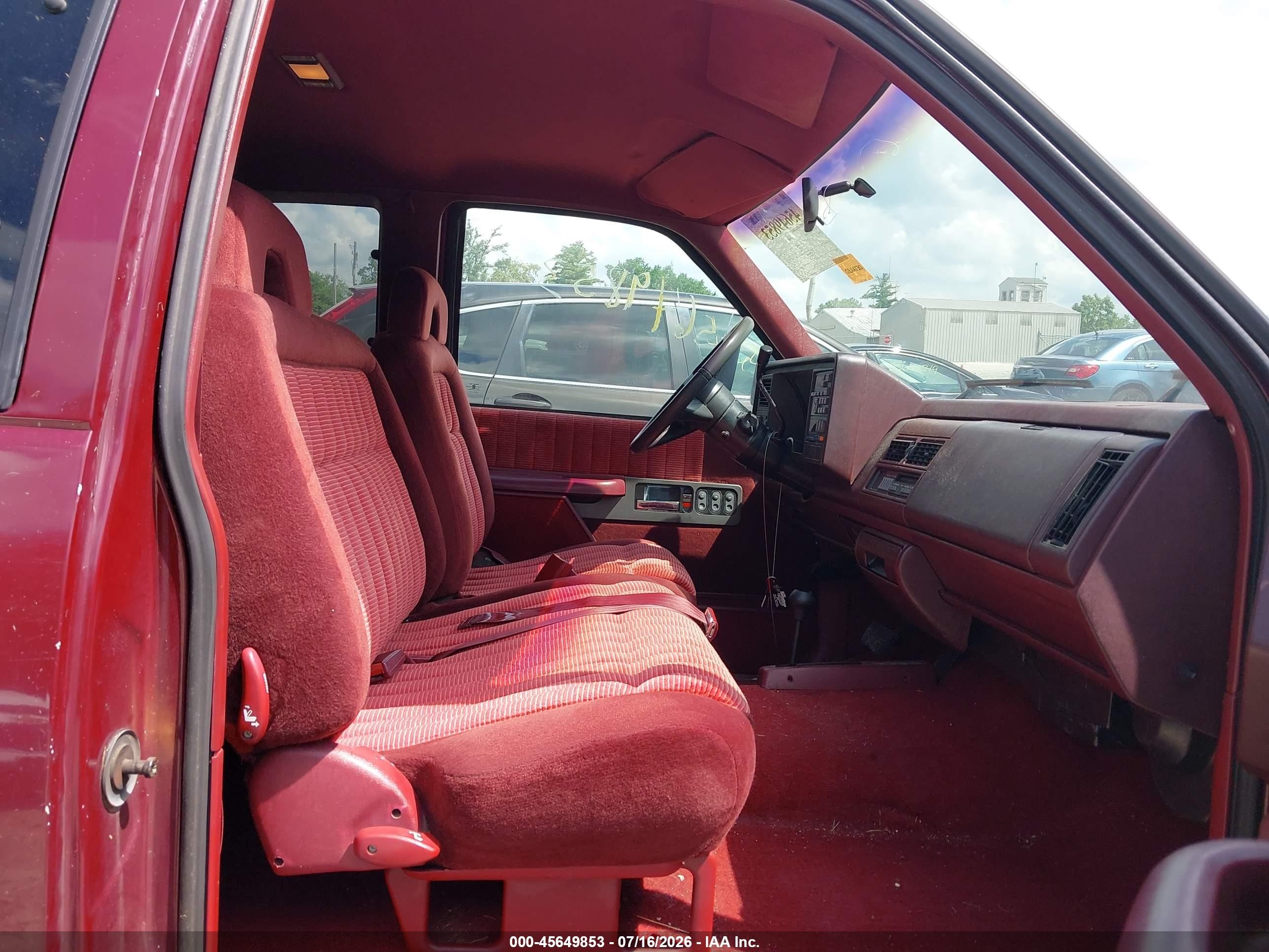 1994 Chevrolet Gmt-400 K1500 Maroon vin: 1GCEK19K9RE278969