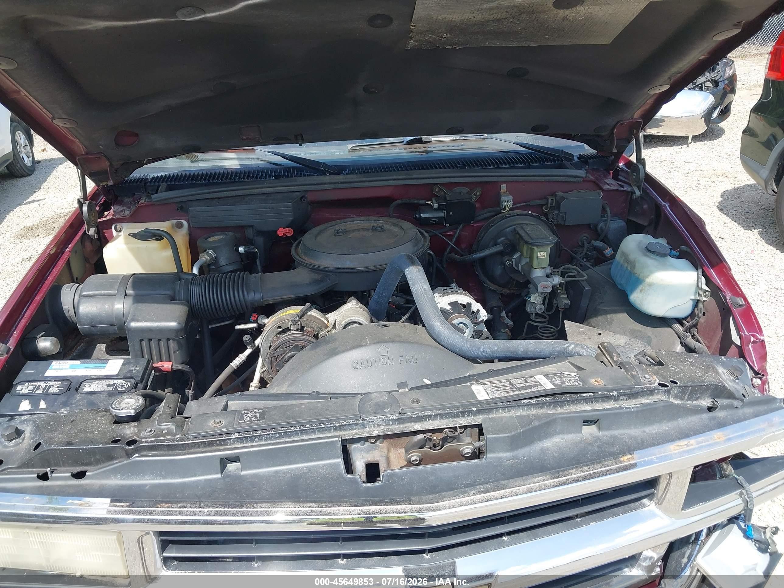 1994 Chevrolet Gmt-400 K1500 Maroon vin: 1GCEK19K9RE278969