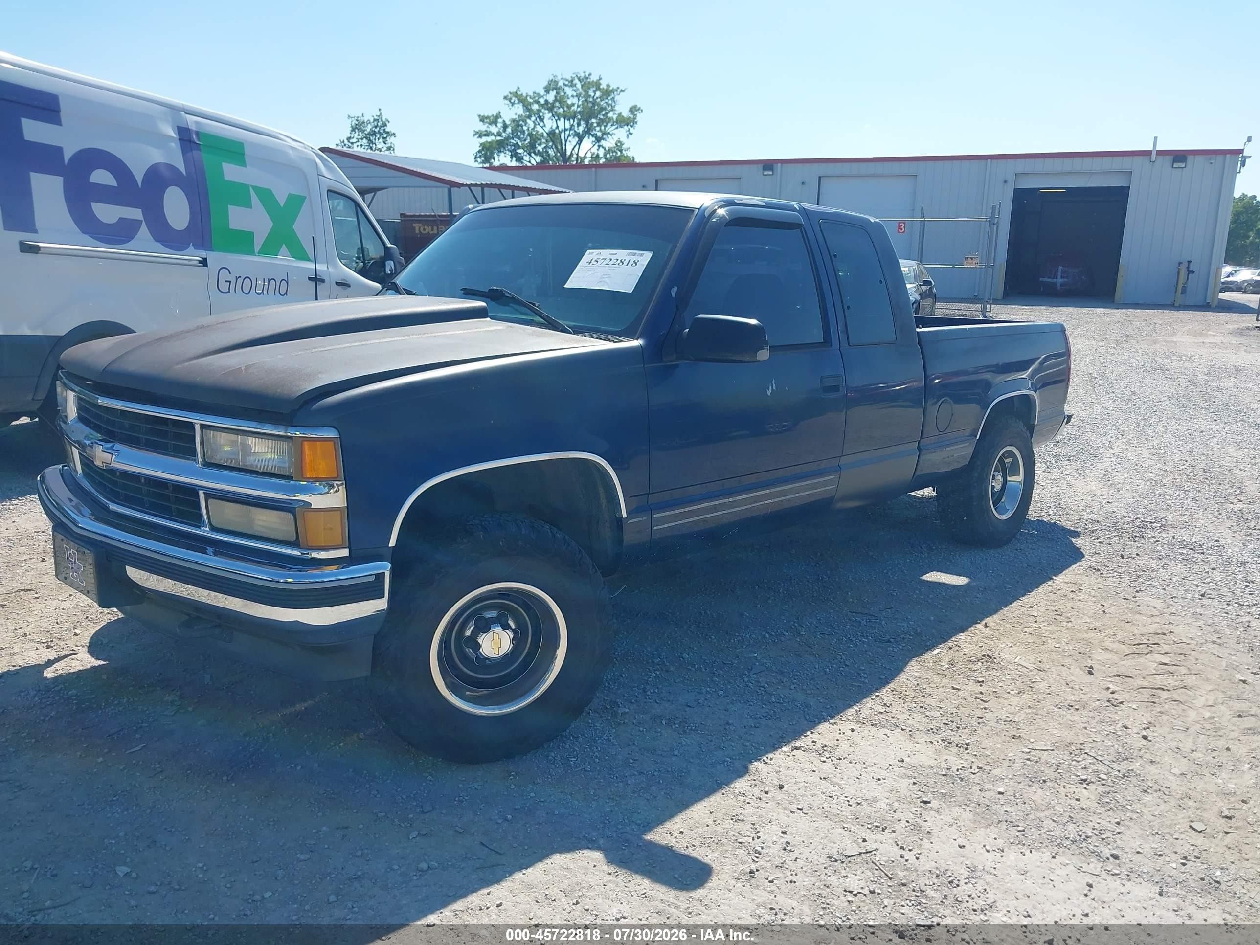 1995 Chevrolet Gmt-400 K1500 Blue vin: 1GCEK19K9SE231091