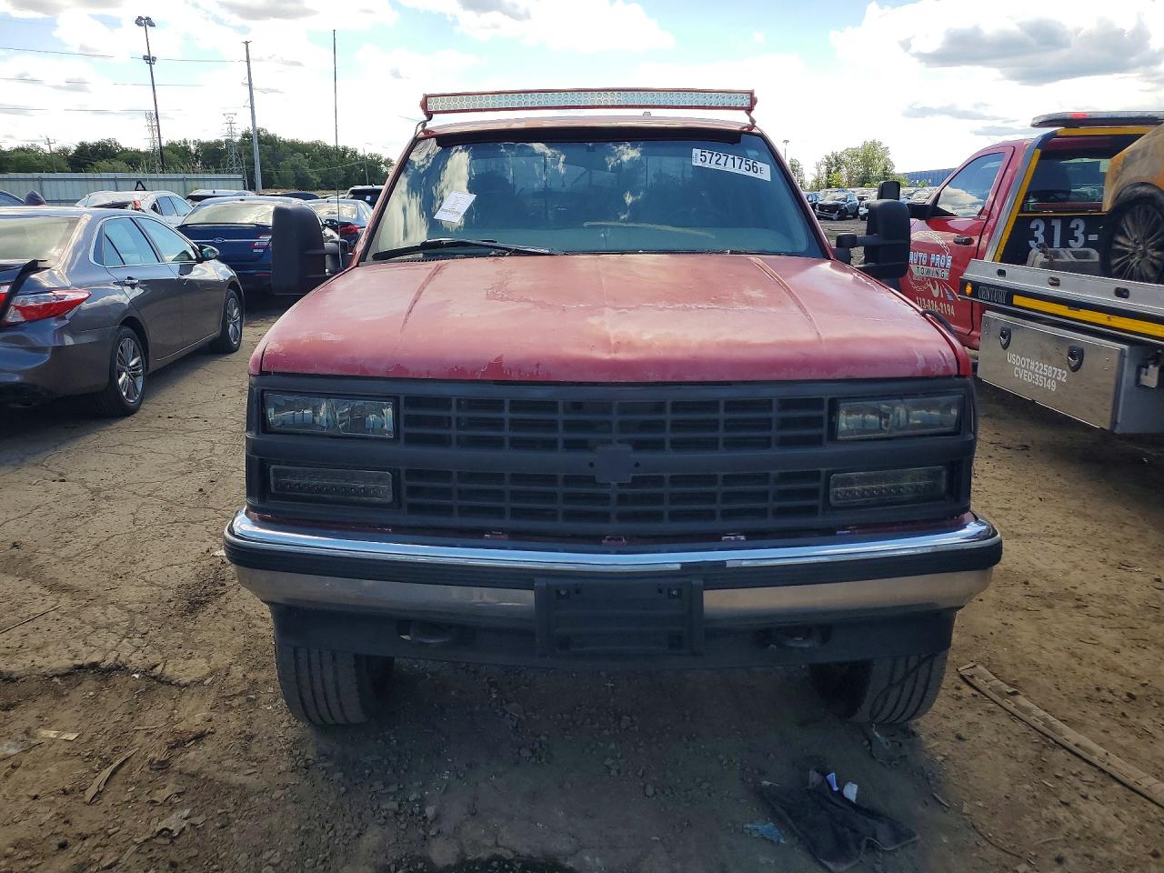 1998 Chevrolet C/k1500 Red vin: 1GCEK19M2WE157651