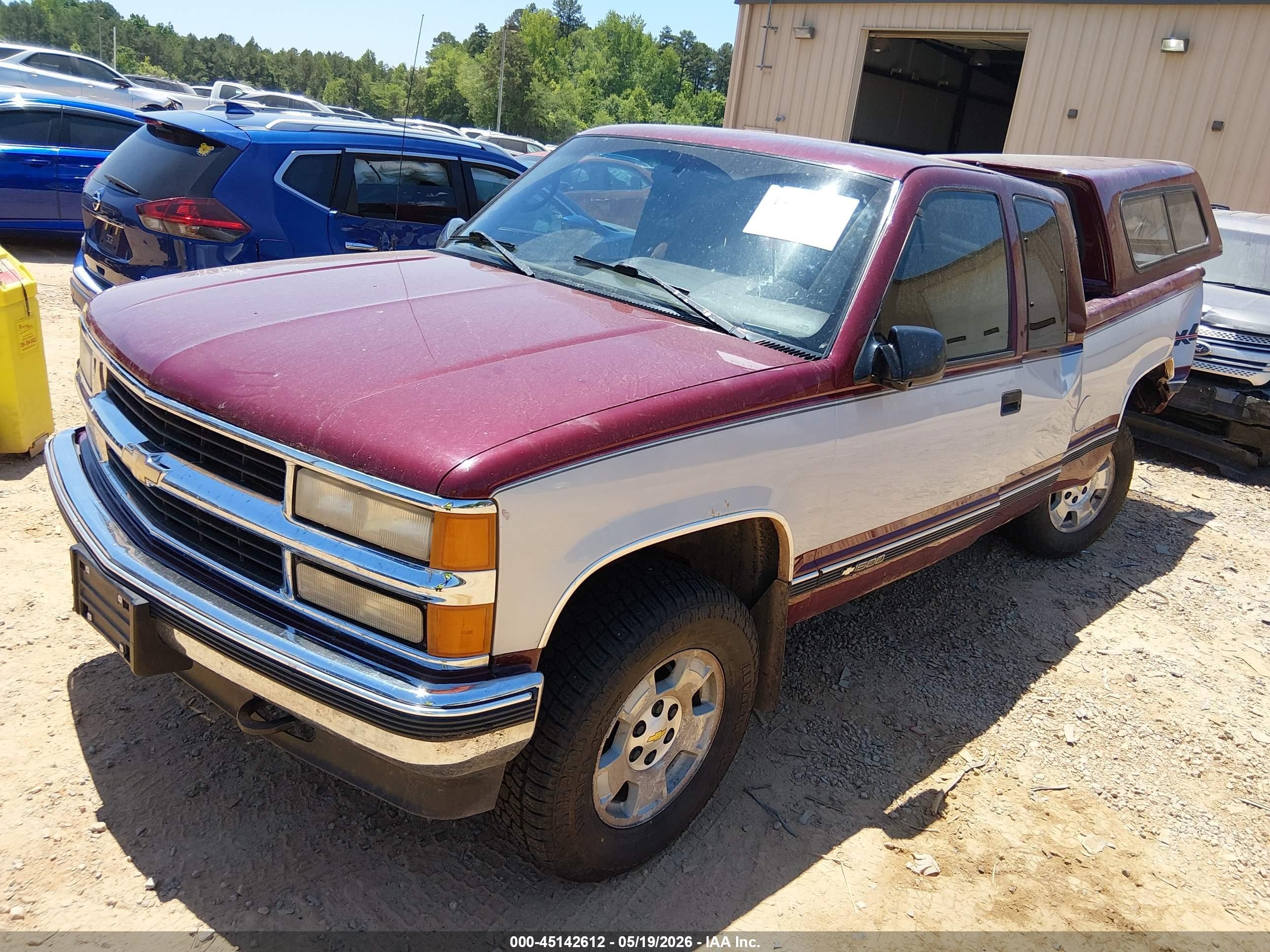 1996 Chevrolet Gmt-400 K1500 Burgundy vin: 1GCEK19M5TE187660