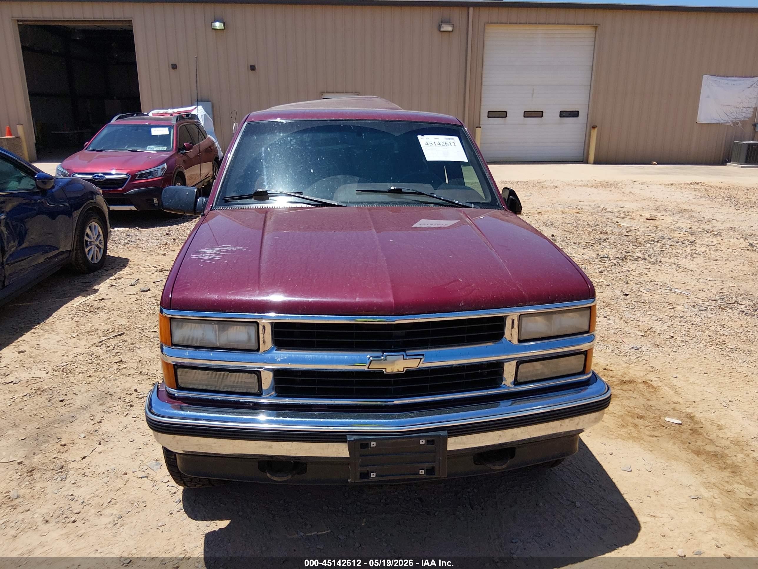 1996 Chevrolet Gmt-400 K1500 Burgundy vin: 1GCEK19M5TE187660