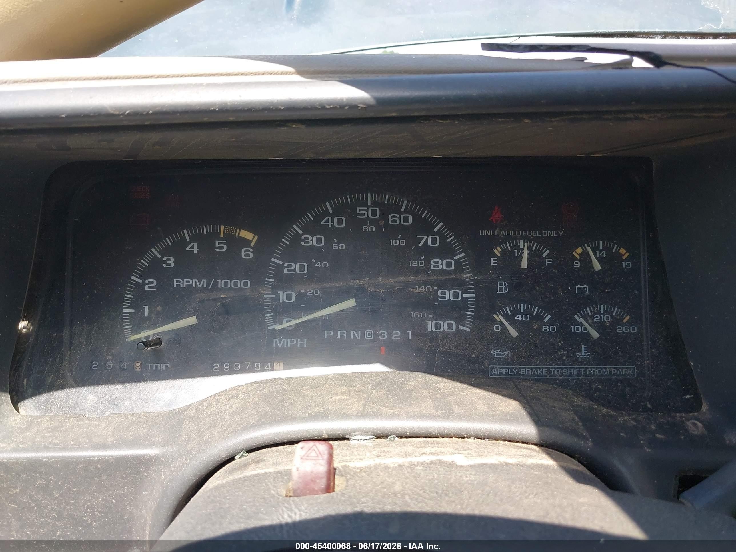 1996 Chevrolet Gmt-400 K1500 Green vin: 1GCEK19M9TE166519