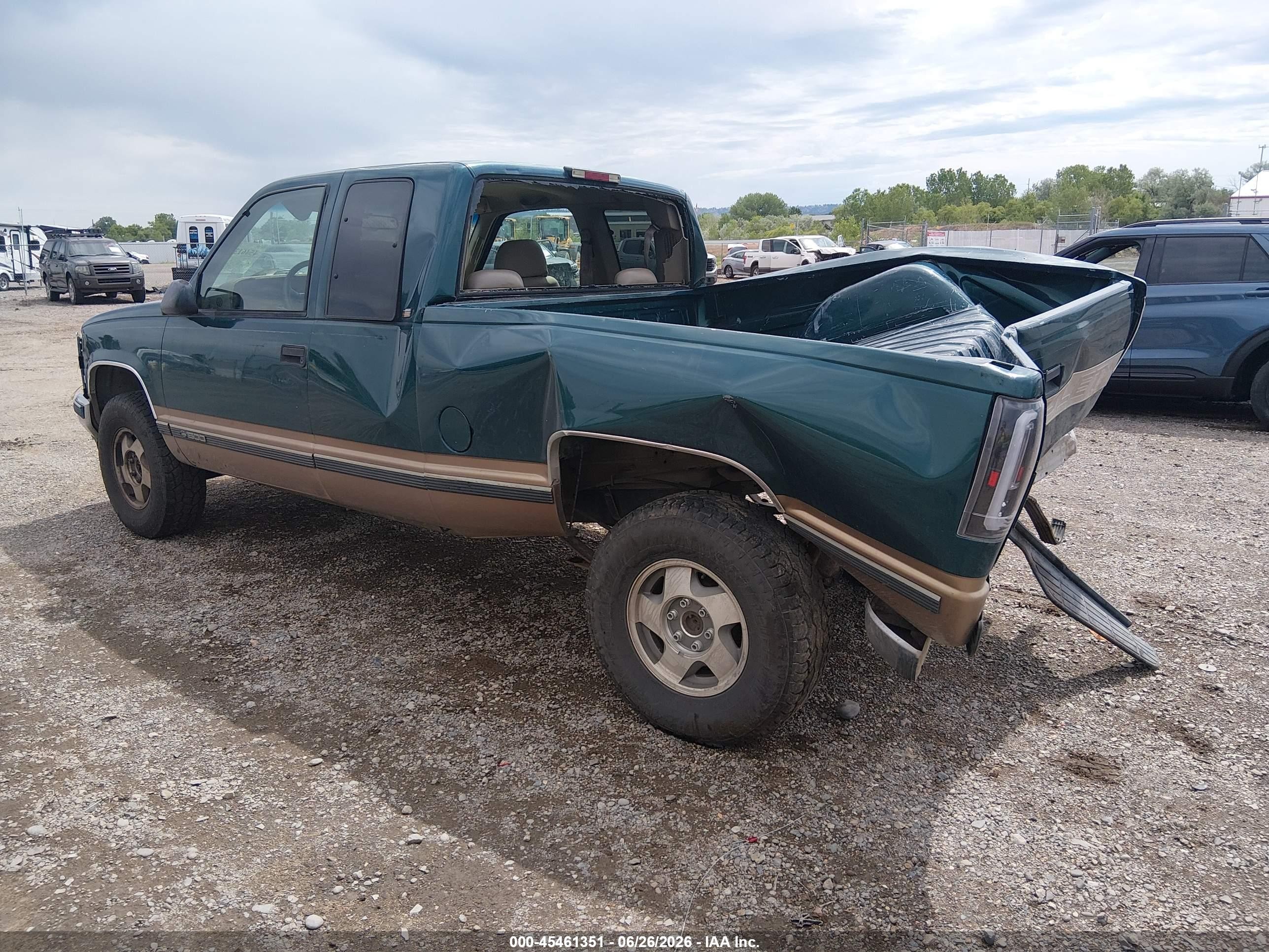 1996 Chevrolet Gmt-400 K1500 Green vin: 1GCEK19R0TE205980