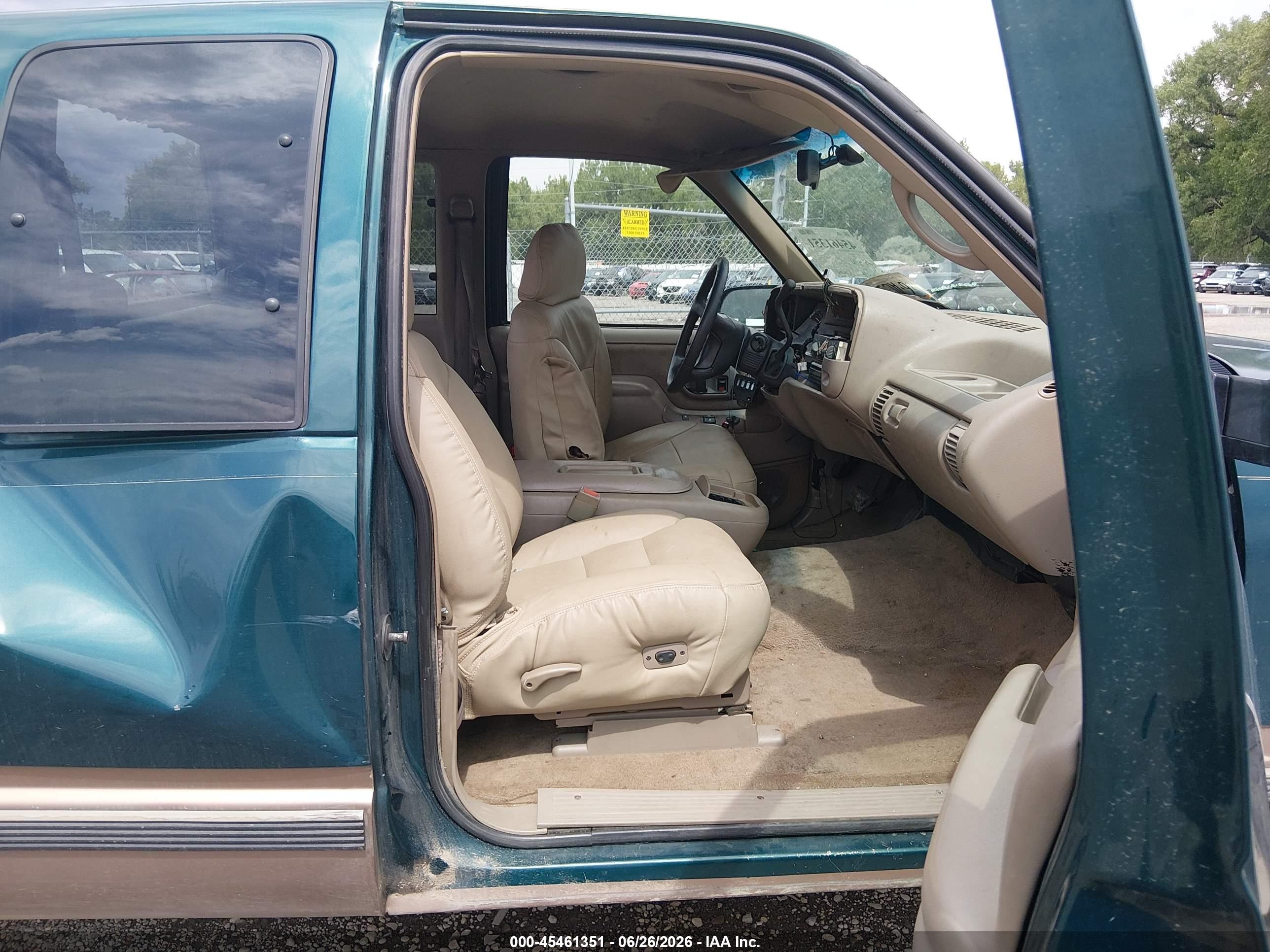 1996 Chevrolet Gmt-400 K1500 Green vin: 1GCEK19R0TE205980