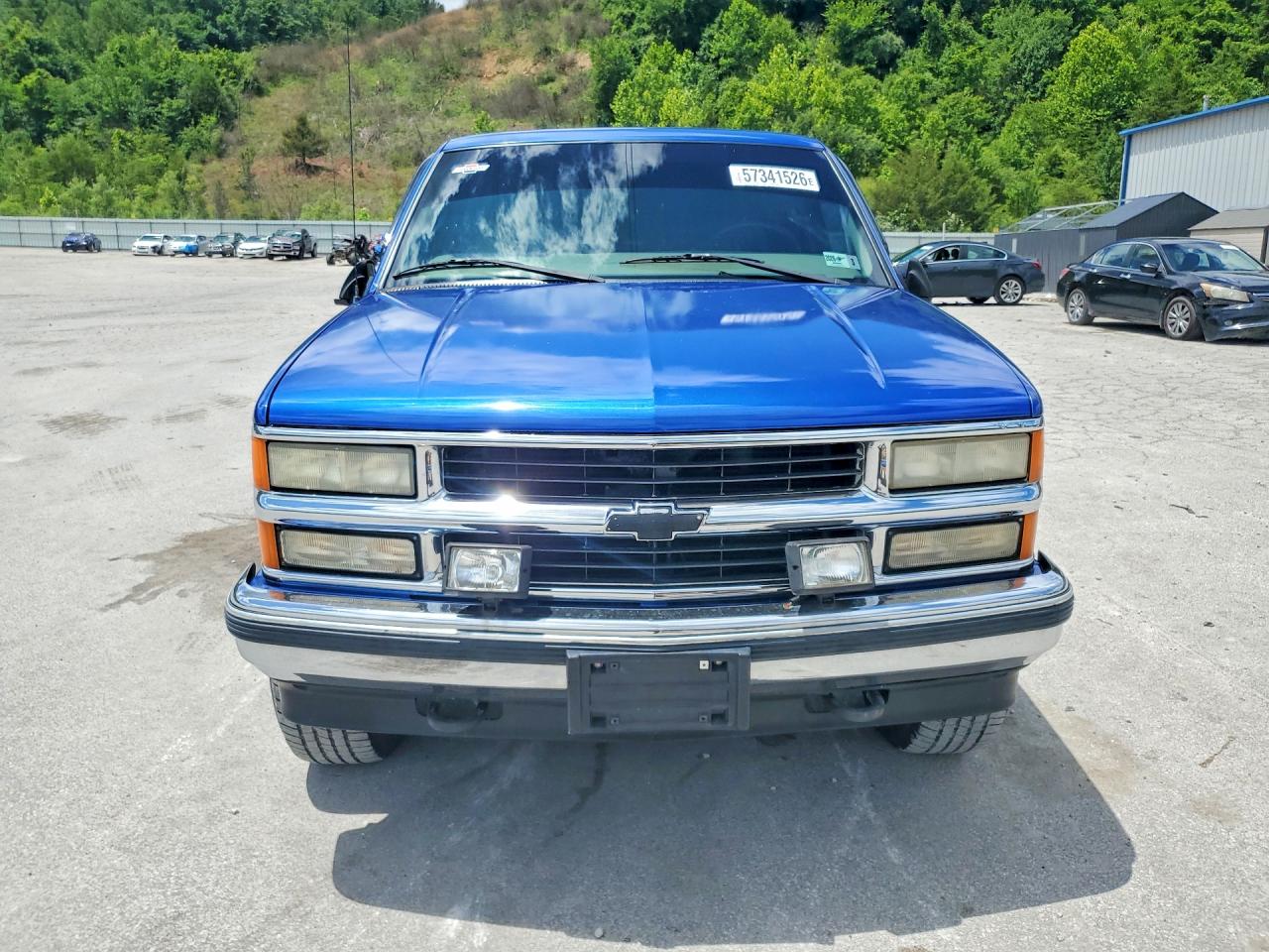 1997 Chevrolet Gmt-400 K1500 Blue vin: 1GCEK19R0VE216352