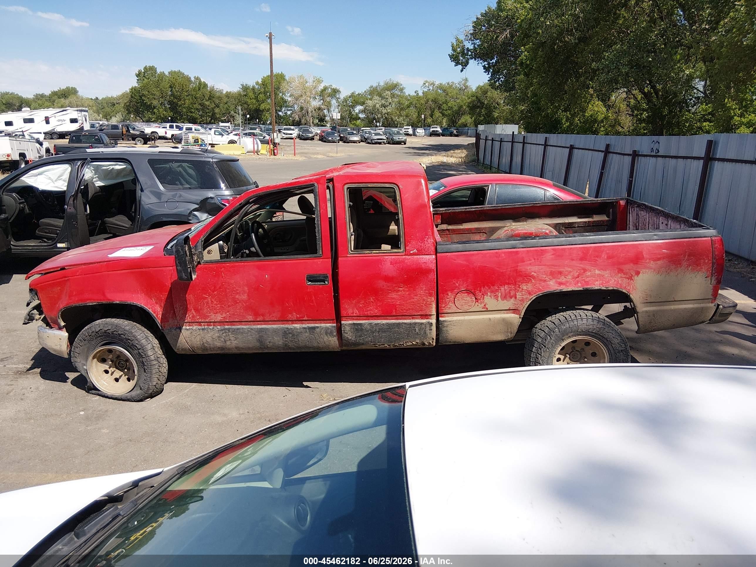 1998 Chevrolet C/k 1500 Fleetside Red vin: 1GCEK19R1WR120269