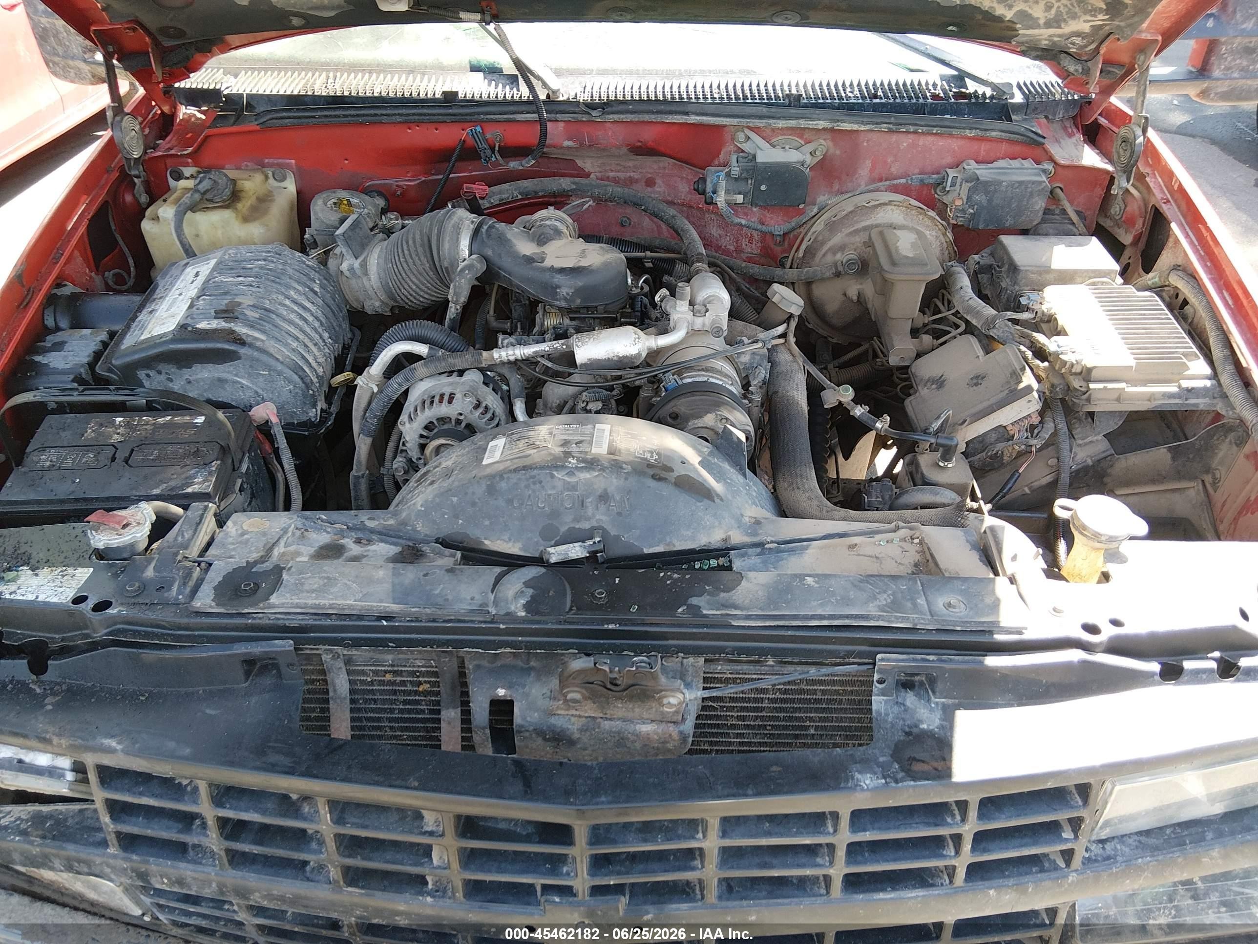1998 Chevrolet C/k 1500 Fleetside Red vin: 1GCEK19R1WR120269