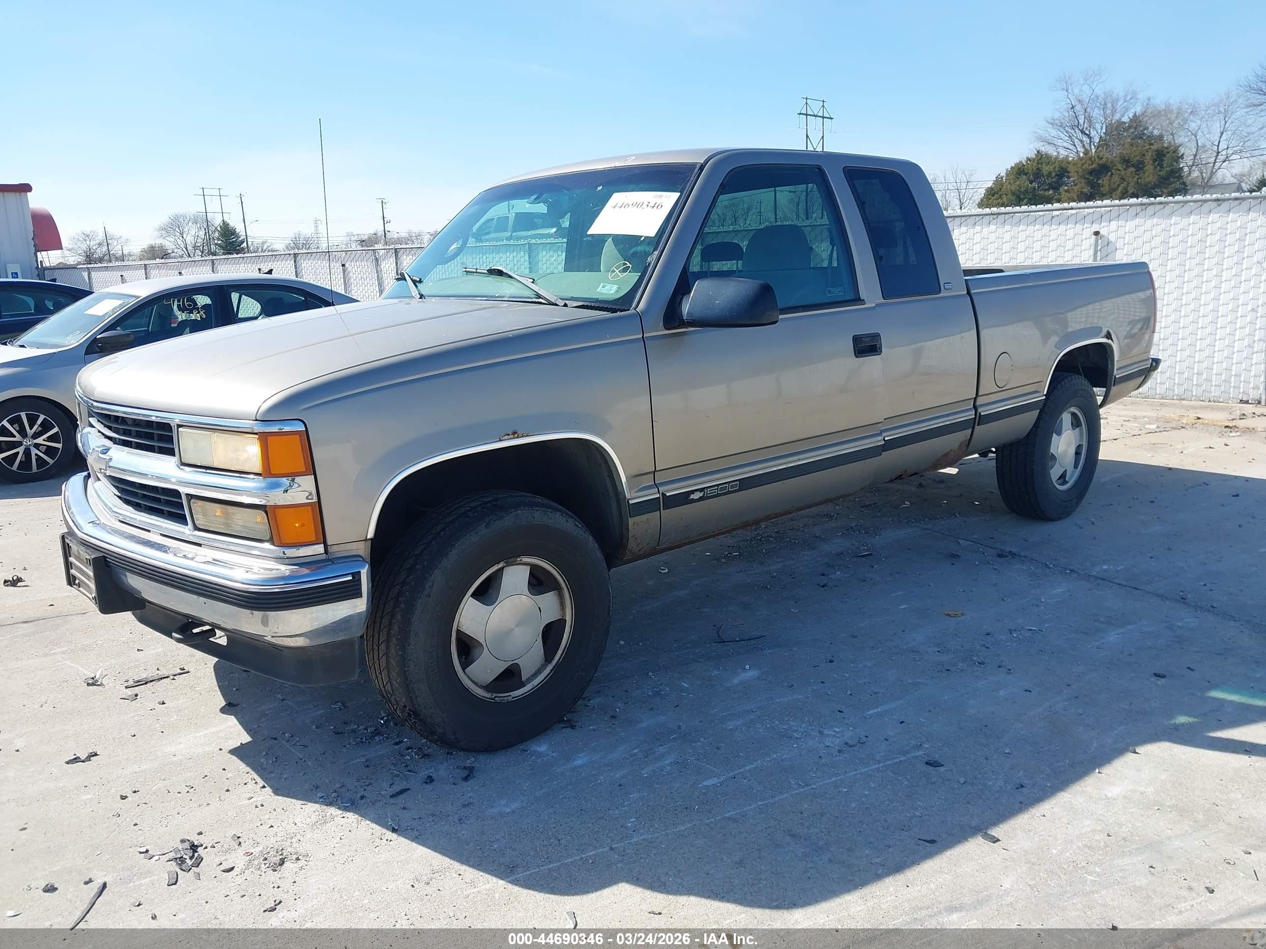 1998 Chevrolet K1500 Fleetside Серый vin: 1GCEK19R1WR123558