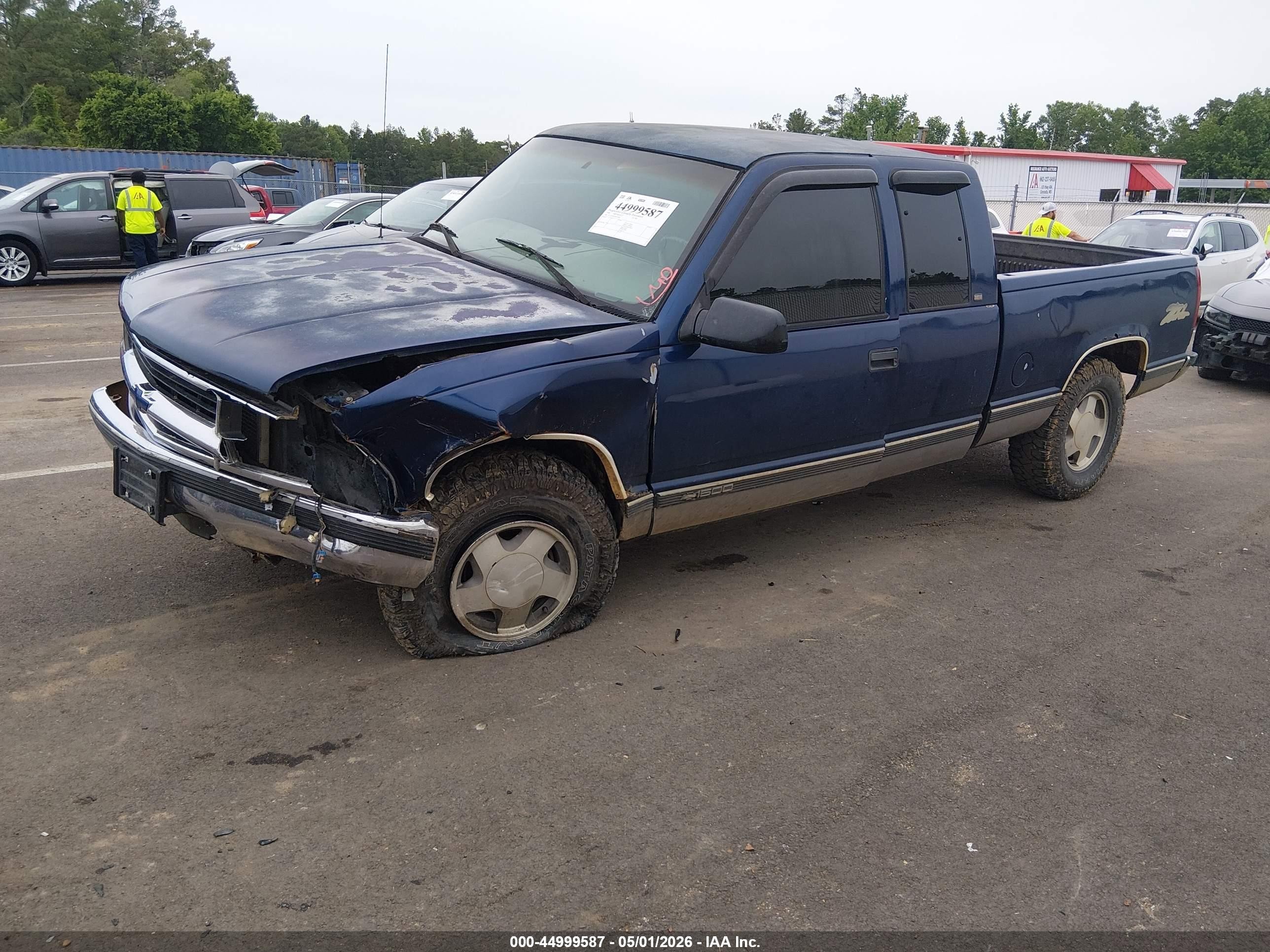 1998 Chevrolet K1500 Fleetside Blue vin: 1GCEK19R1WR143860