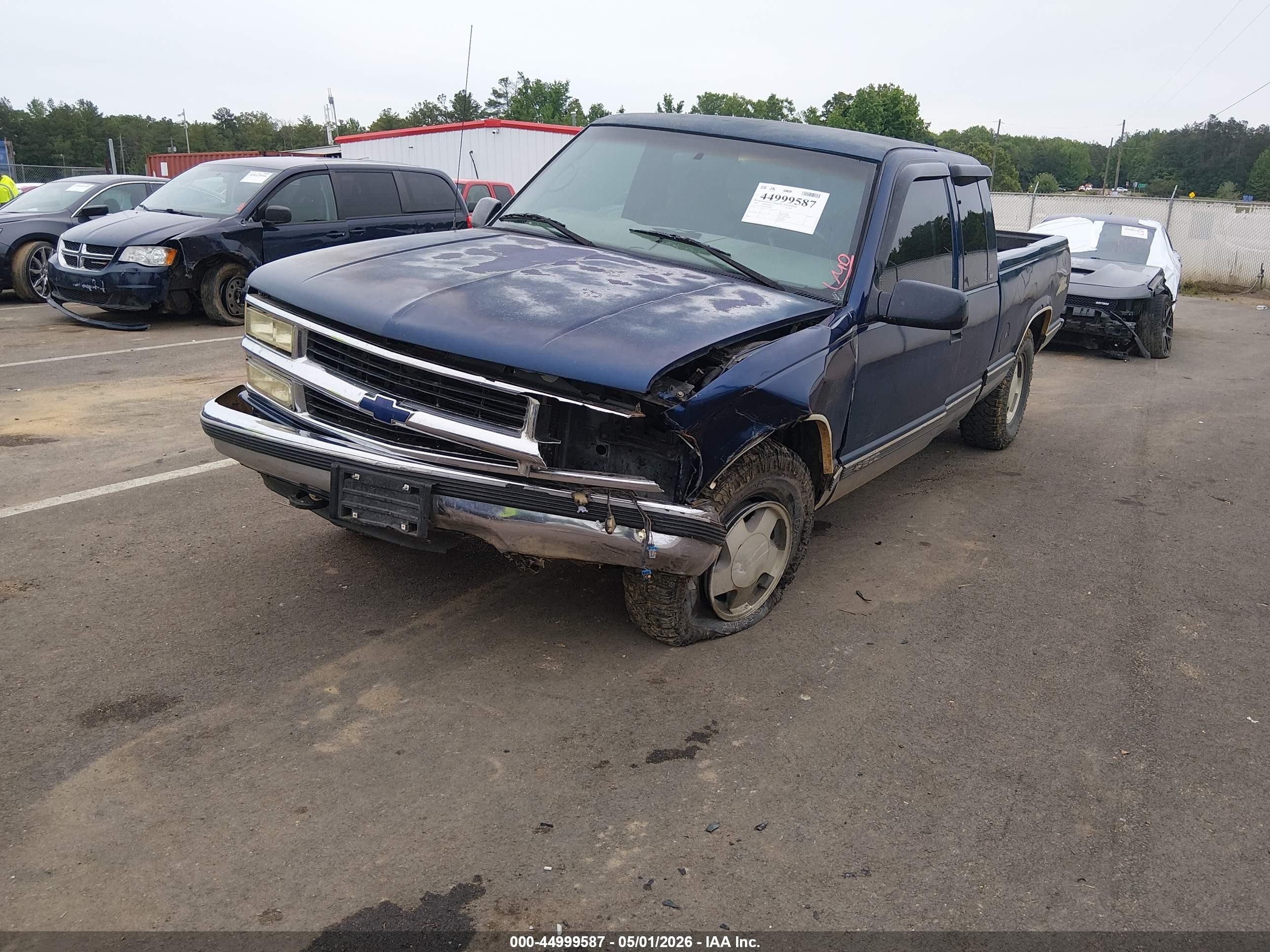 1998 Chevrolet K1500 Fleetside Blue vin: 1GCEK19R1WR143860